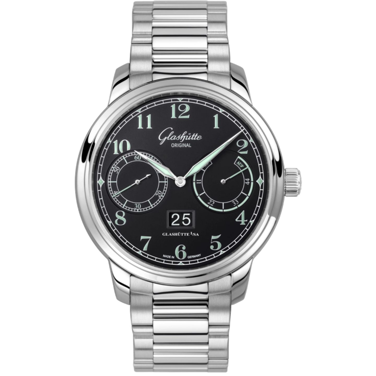 Glashütte Original Senator Observer 100-14-07-02-70 (2026) - Zwart wijzerplaat 44mm Staal (1/1)