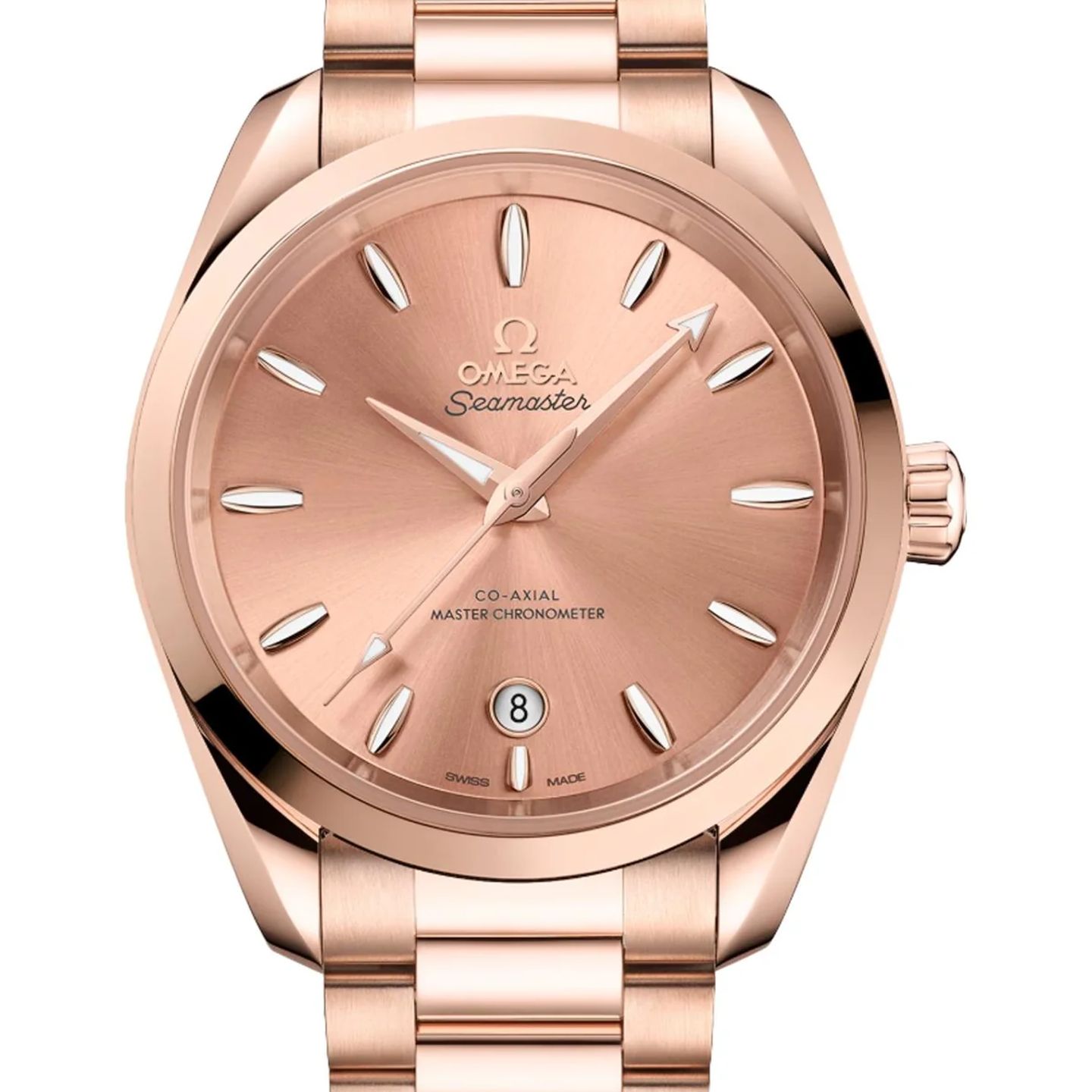 Omega Seamaster Aqua Terra 220.50.38.20.10.001 (2026) - Roze wijzerplaat 38mm Roségoud (1/1)