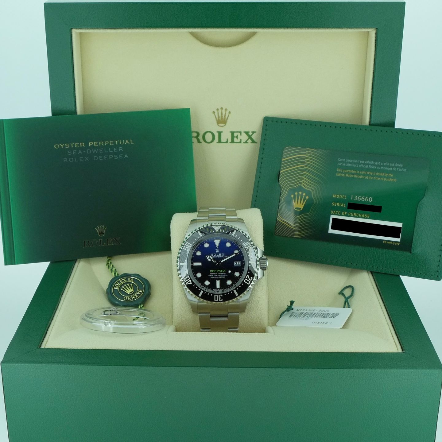 Rolex Sea-Dweller Deepsea 136660 (2024) - Blauw wijzerplaat 44mm Staal (4/6)