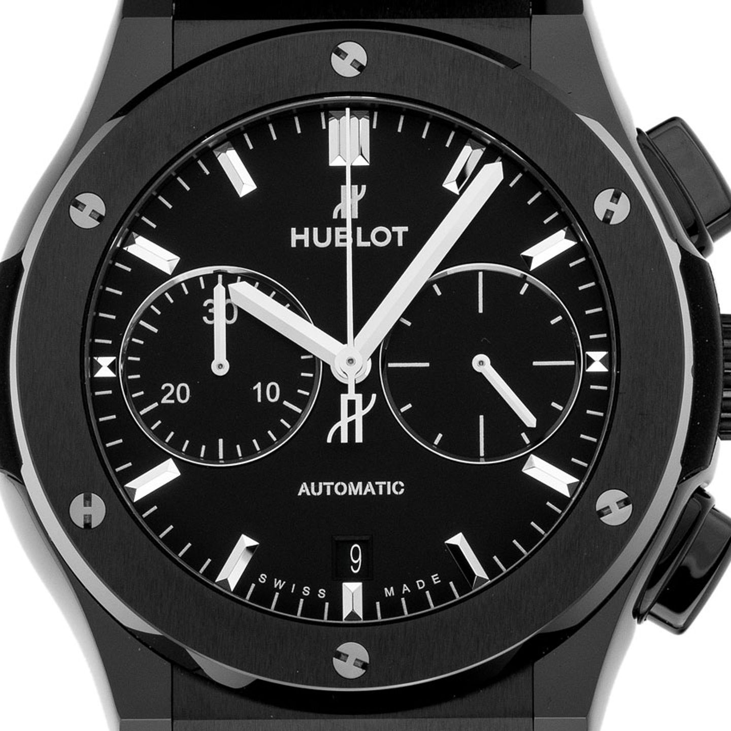 Hublot Classic Fusion Chronograph 521.CM.1171.RX (2024) - Black dial 45 mm Ceramic case (1/7)