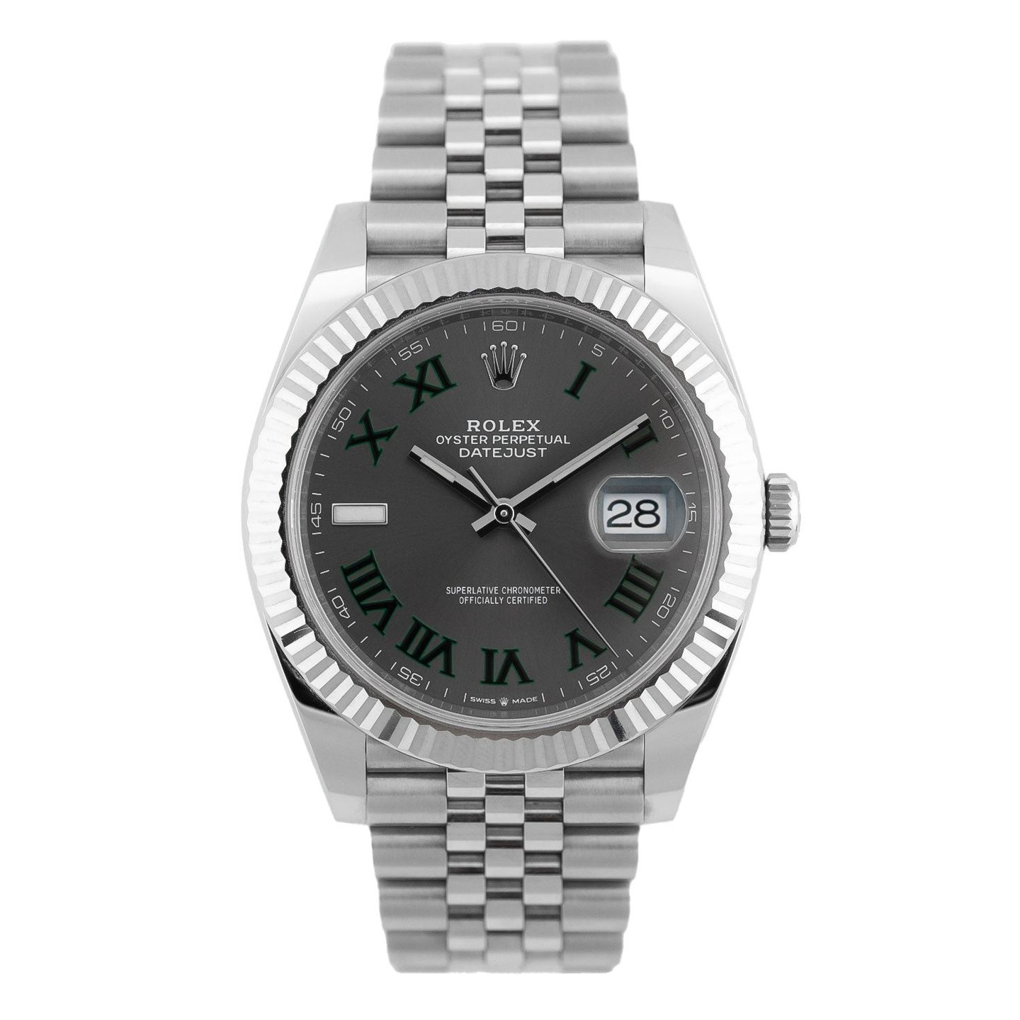 Rolex Datejust 41 126334 (2021) - Grijs wijzerplaat 41mm Staal (1/5)