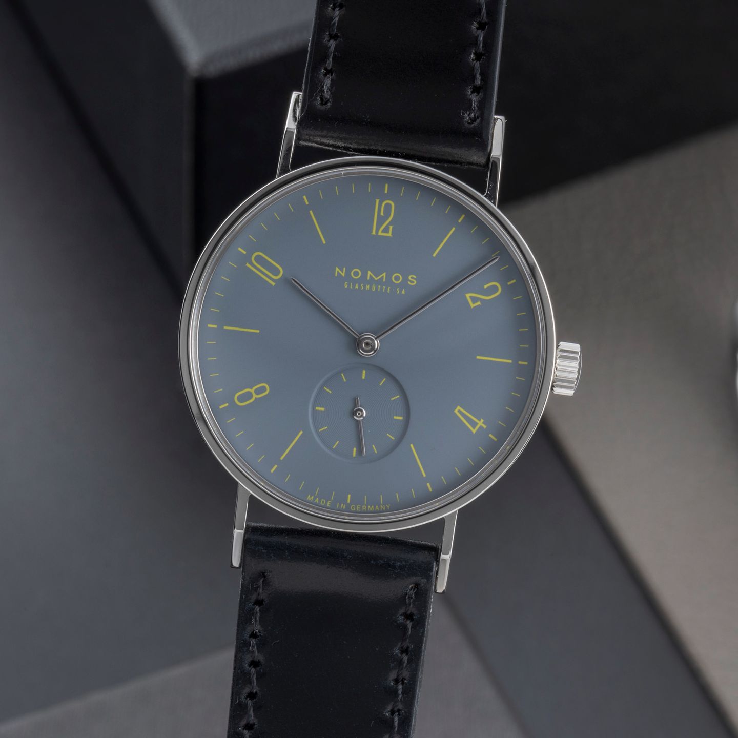 NOMOS Tangente 179.S16 (Unknown (random serial)) - Grey dial 38 mm Steel case (3/8)