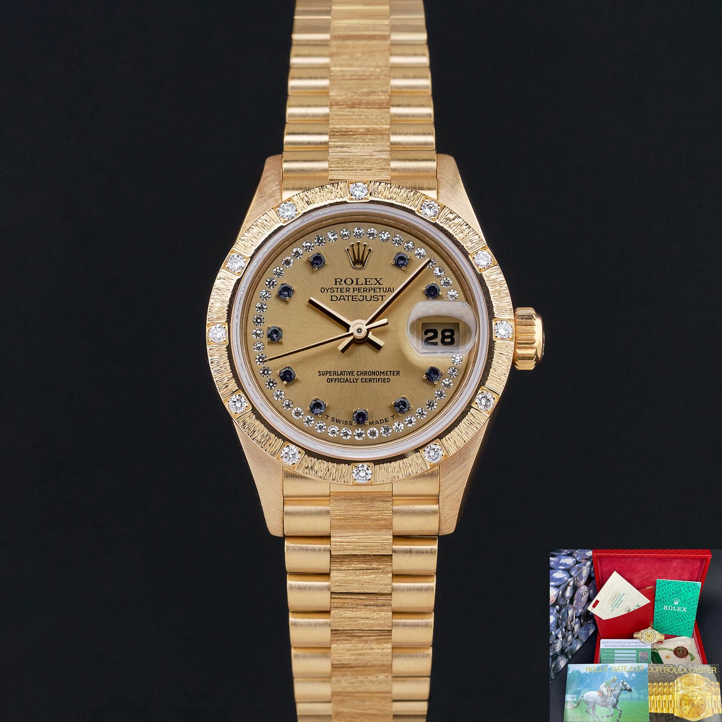 Rolex Lady-Datejust 69288 (1993) - 26mm Geelgoud (1/8)