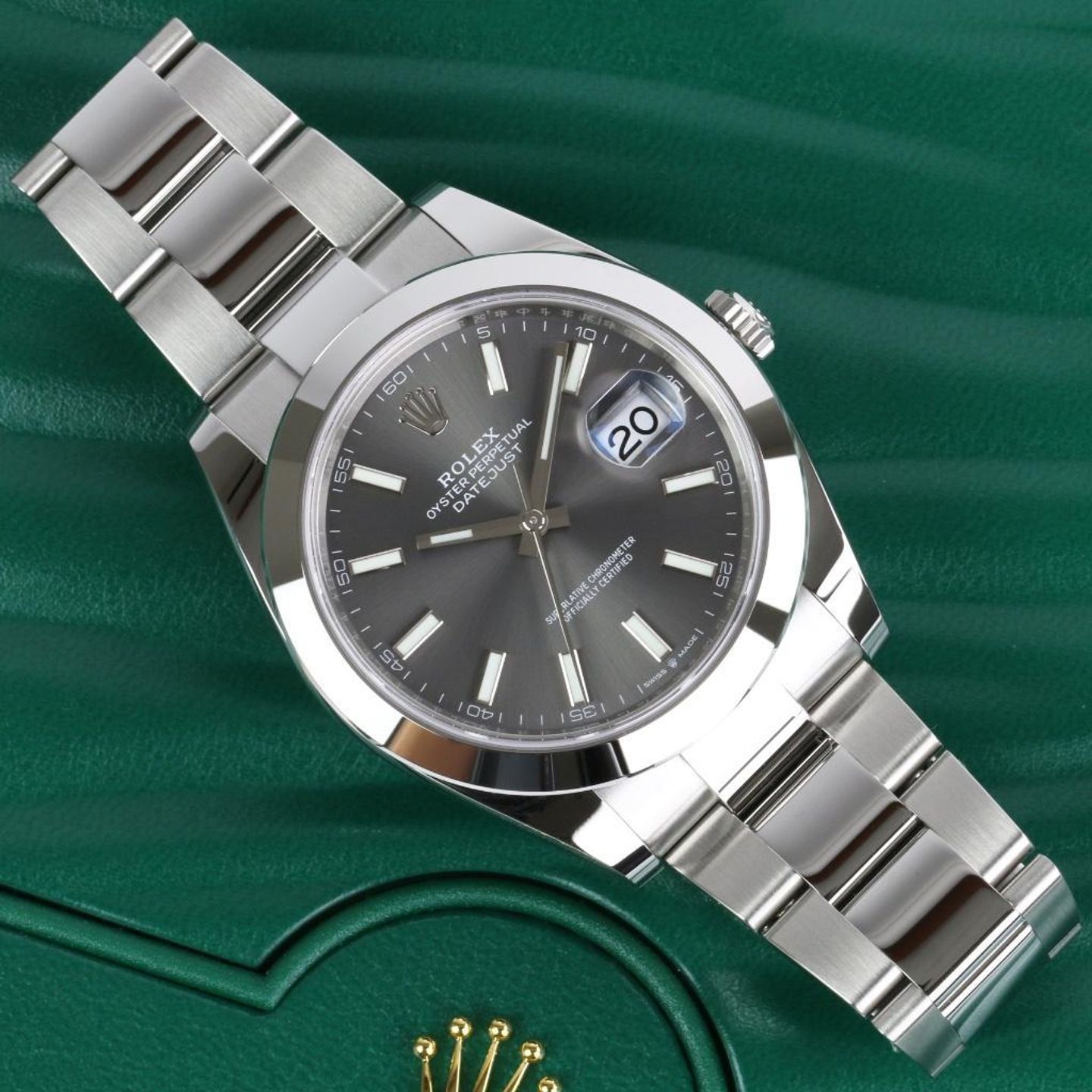 Rolex Datejust 41 126300 (2021) - Grey dial 41 mm Steel case (2/8)