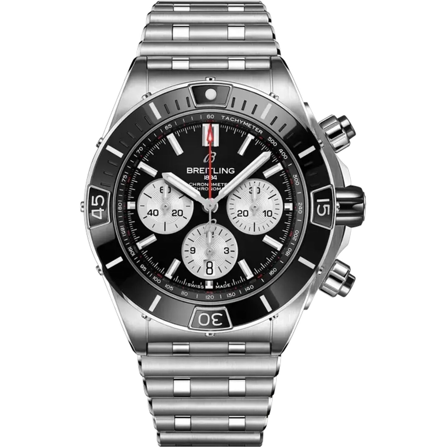 Breitling Chronomat AB0136251B1A1 (2021) - Zwart wijzerplaat 44mm Staal (1/1)