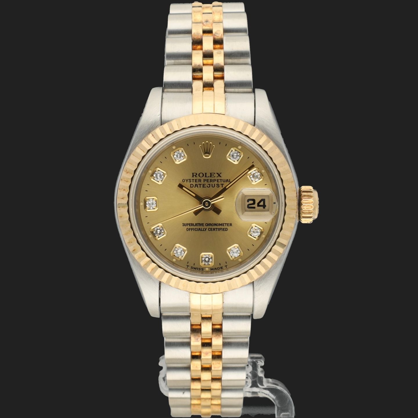 Rolex Lady-Datejust 69173 (1995) - 26mm Goud/Staal (3/8)