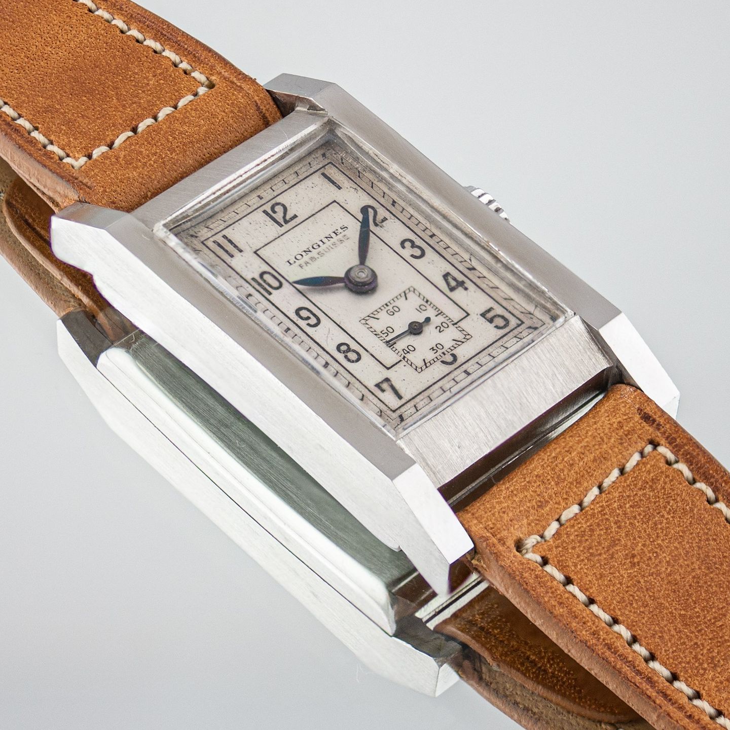 Longines Vintage Unknown (1938) - Silver dial 21 mm Steel case (3/8)