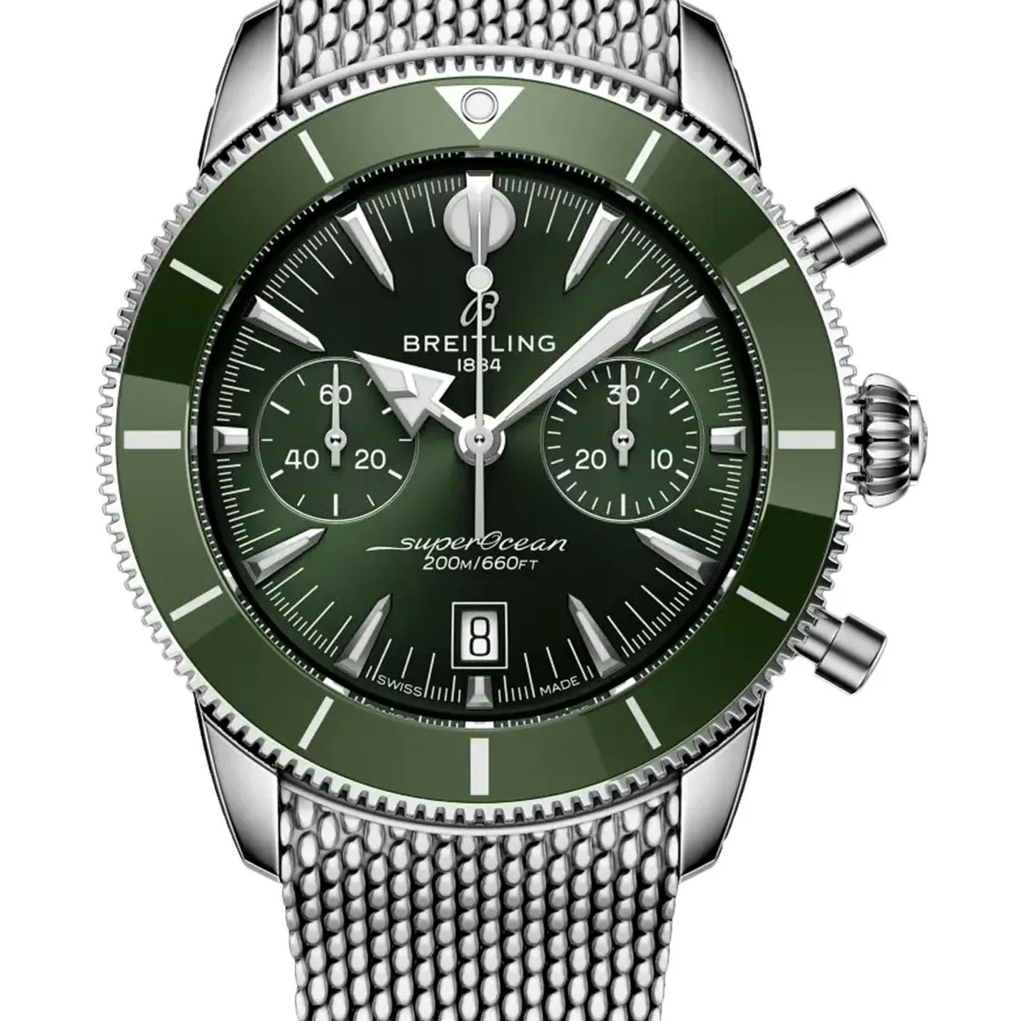 Breitling Superocean Heritage 42 AB0156361L1A1 (2026) - Groen wijzerplaat 44mm Staal (1/1)