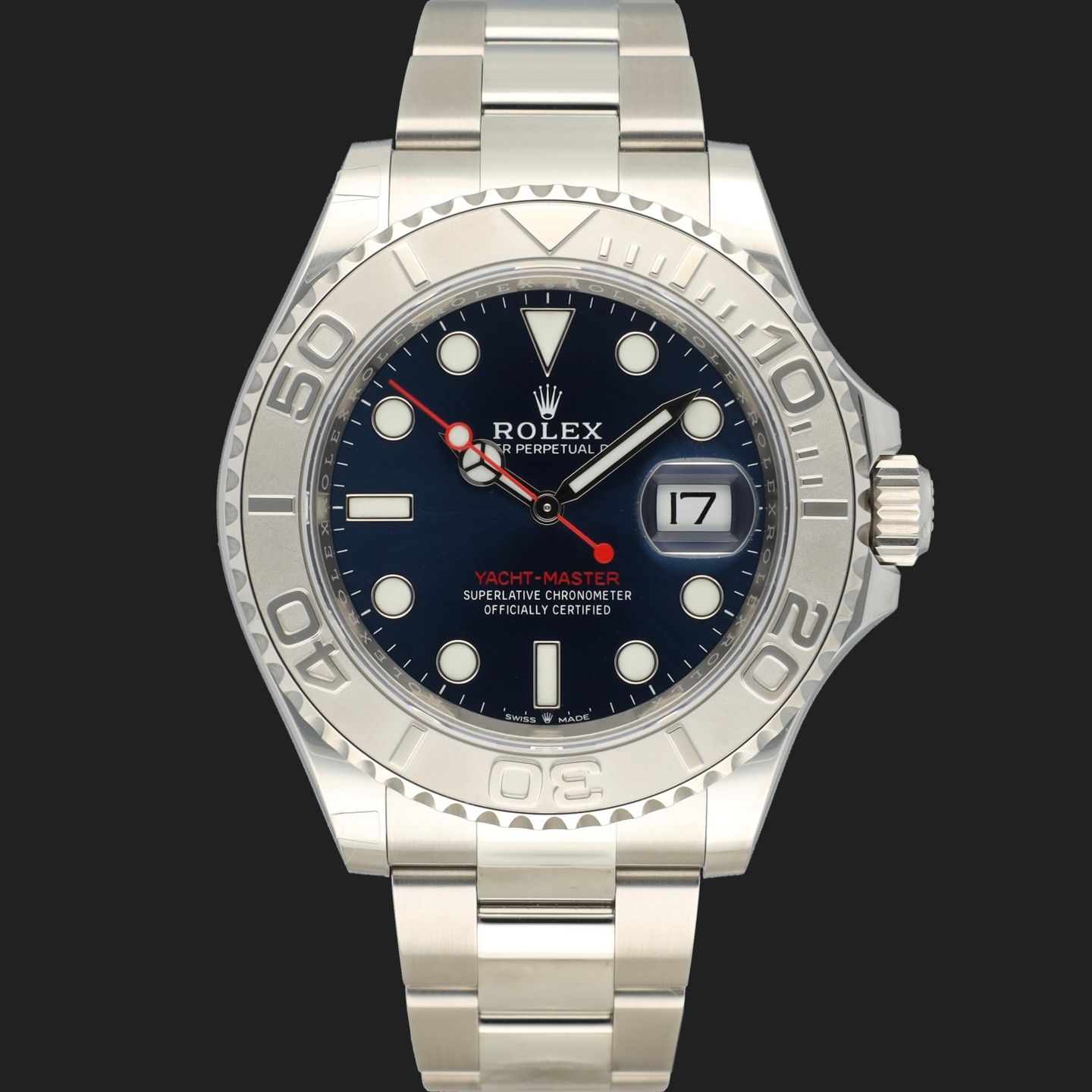 Rolex Yacht-Master 40 126622 (2022) - Blauw wijzerplaat 40mm Staal (3/8)