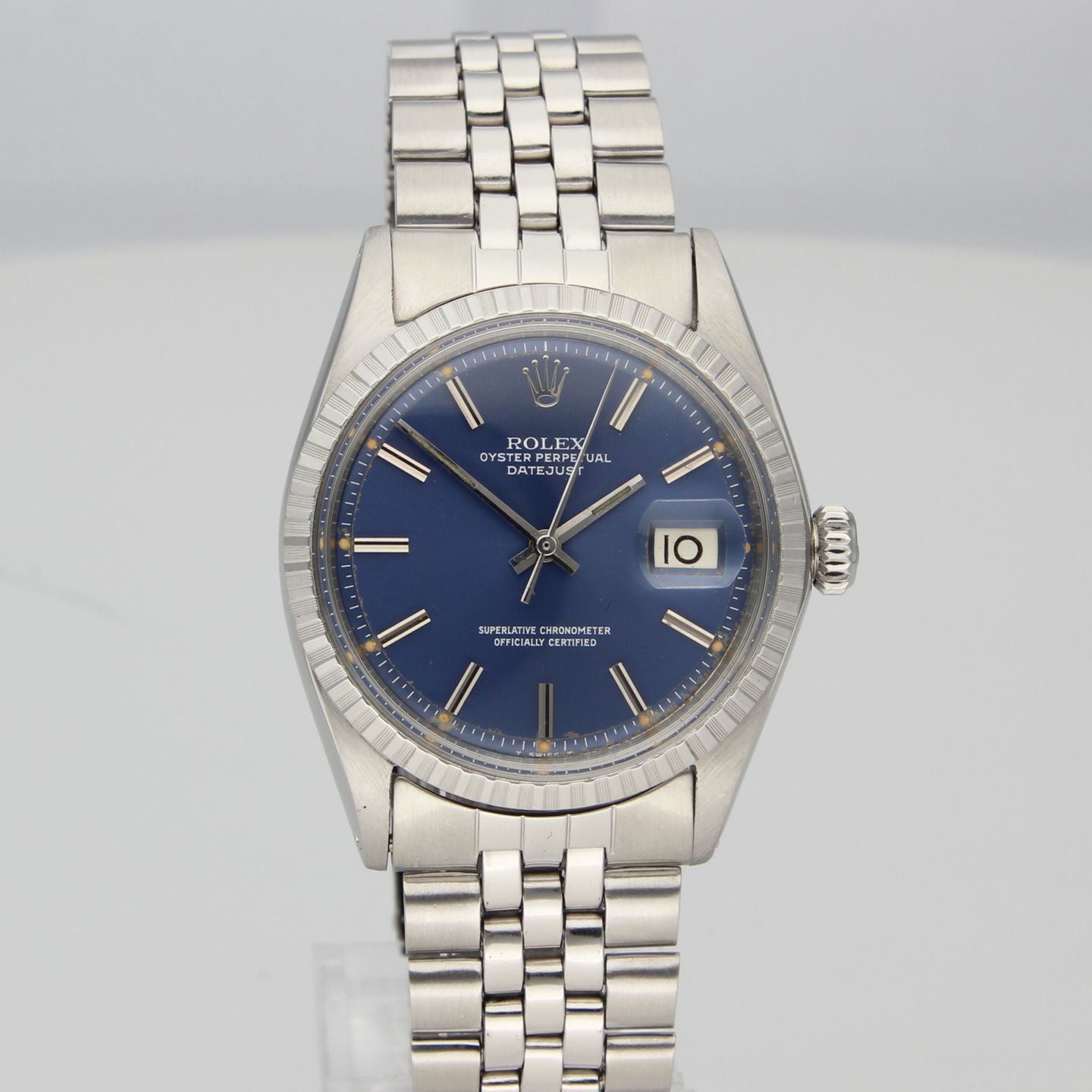 Rolex Datejust 1603 (1969) - Blue dial 36 mm Steel case (2/8)