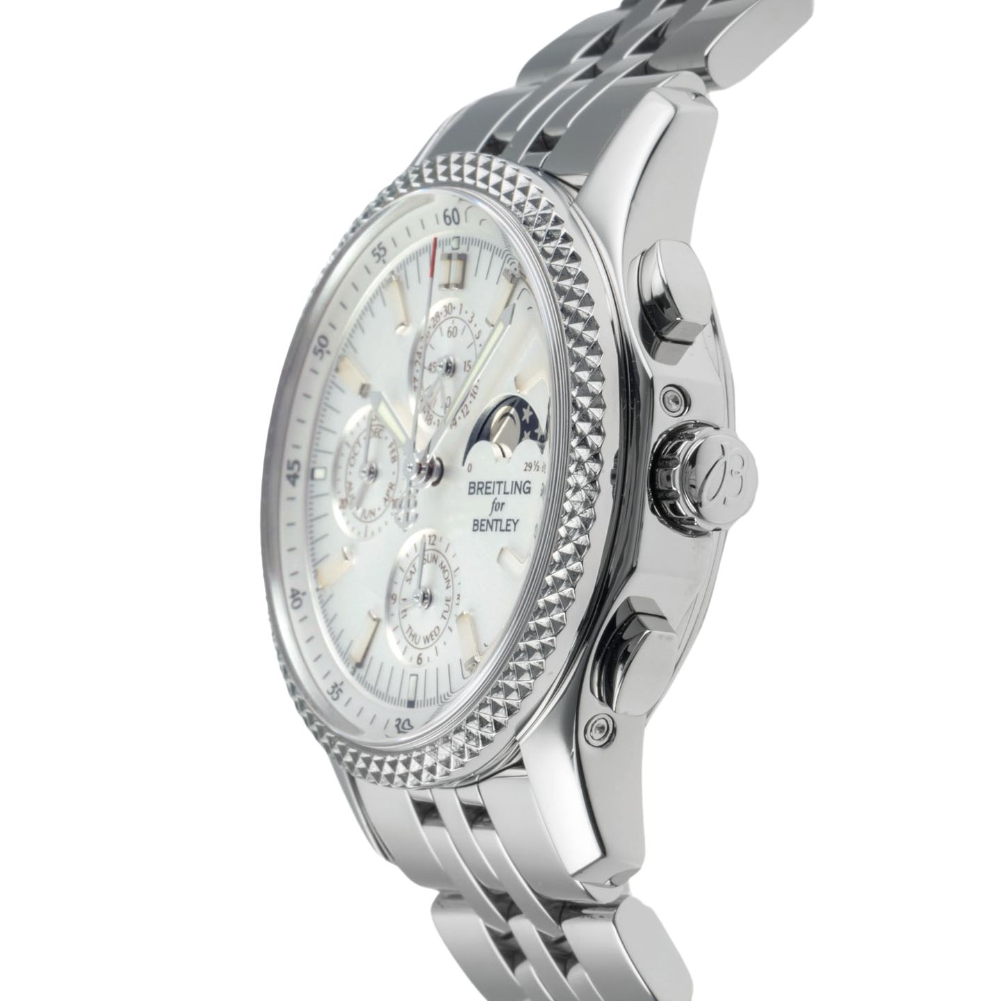 Breitling Bentley Mark VI P19362 (Onbekend (willekeurig serienummer)) - Zilver wijzerplaat 42mm Staal (6/8)