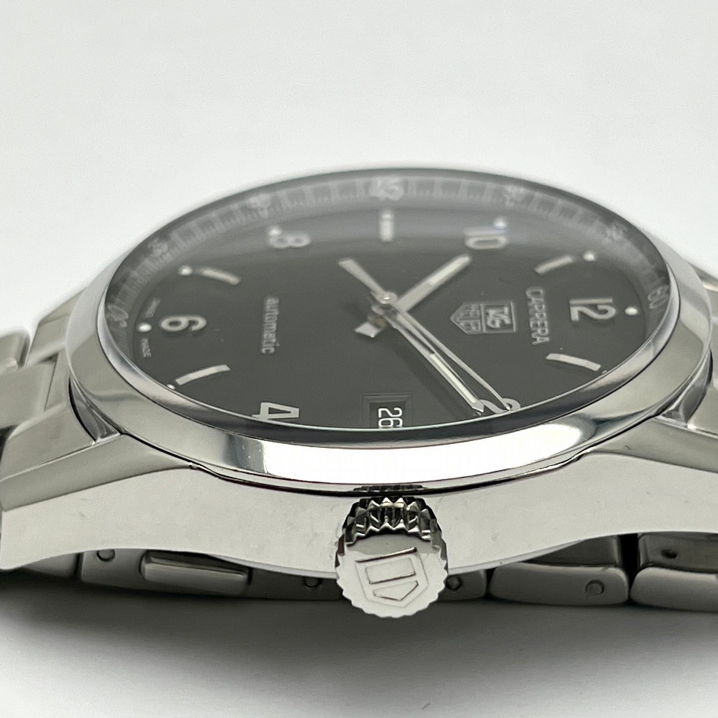 TAG Heuer Carrera Calibre 5 WV211B.BA0787 (Unknown (random serial)) - Black dial 39 mm Steel case (3/8)
