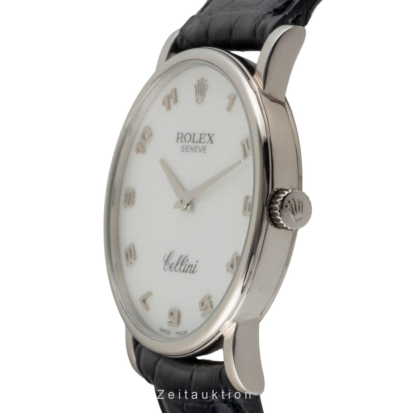 Rolex Cellini Time 5115 (1999) - White dial 32 mm White Gold case (5/8)