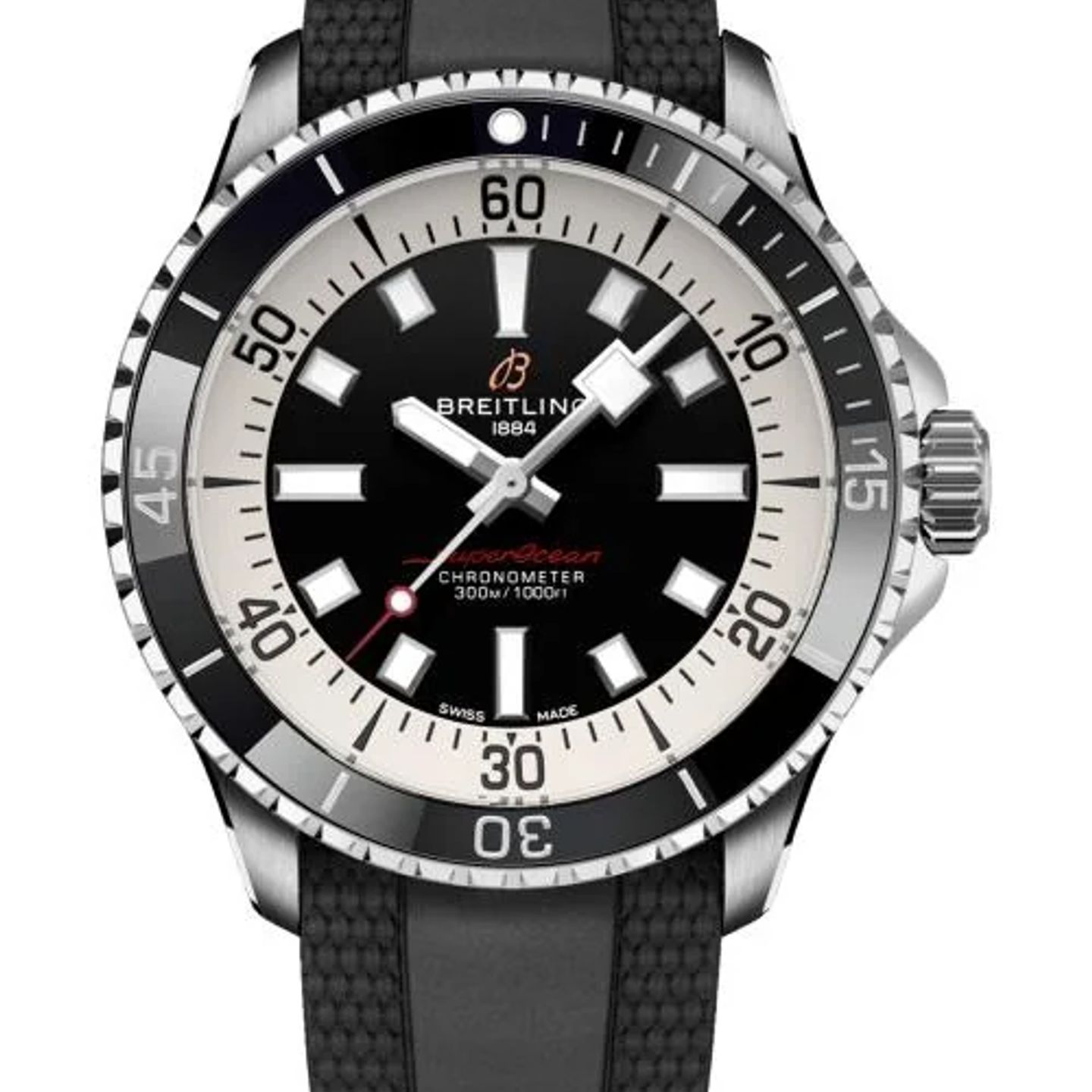 Breitling Superocean 42 A17375211B1S1 (2026) - Zwart wijzerplaat 42mm Staal (1/1)