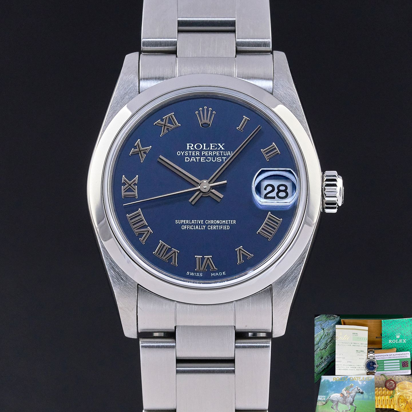 Rolex Datejust 31 78240 (2001) - Blauw wijzerplaat 31mm Staal (1/8)