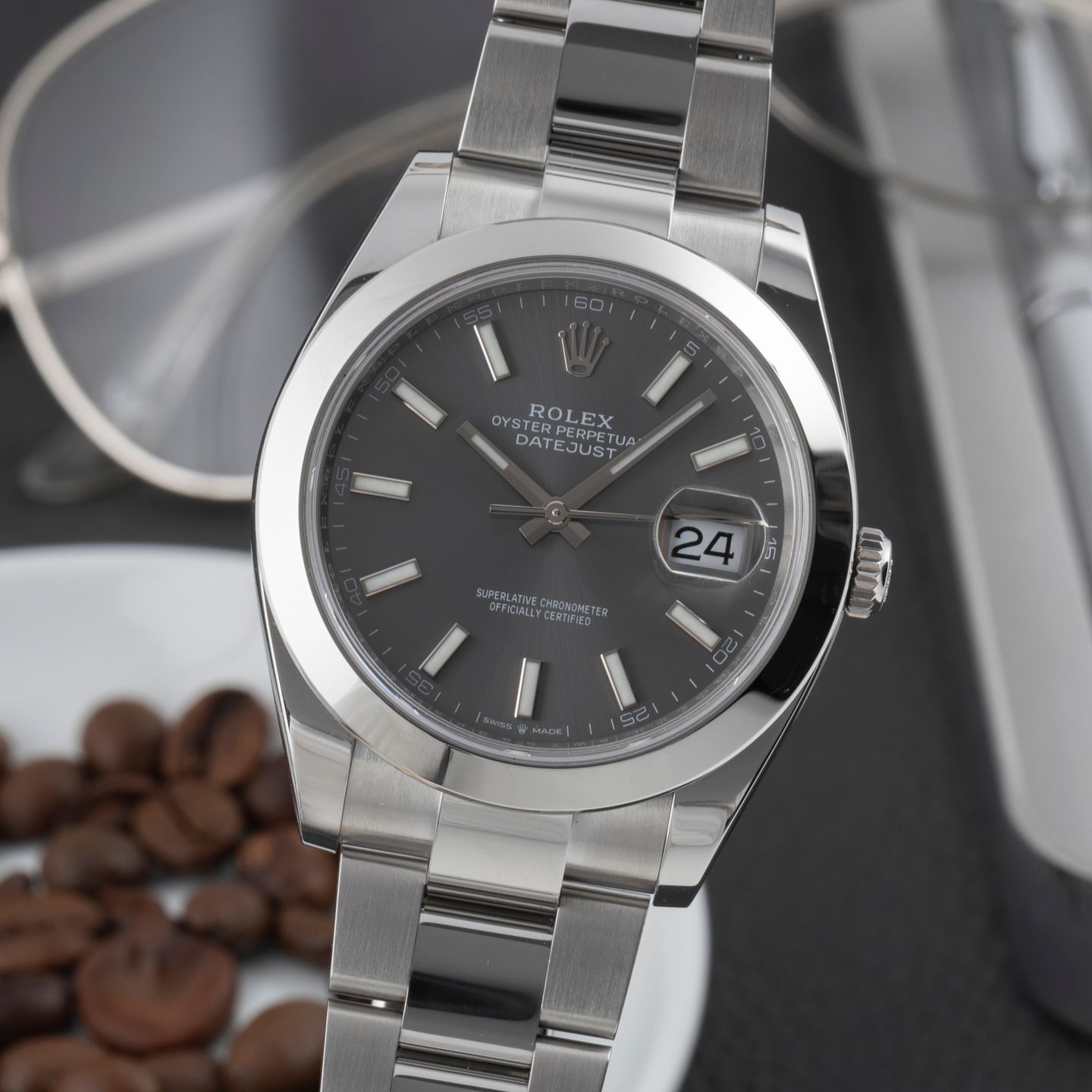 Rolex Datejust 41 126300 (Onbekend (willekeurig serienummer)) - 41mm Staal (3/8)