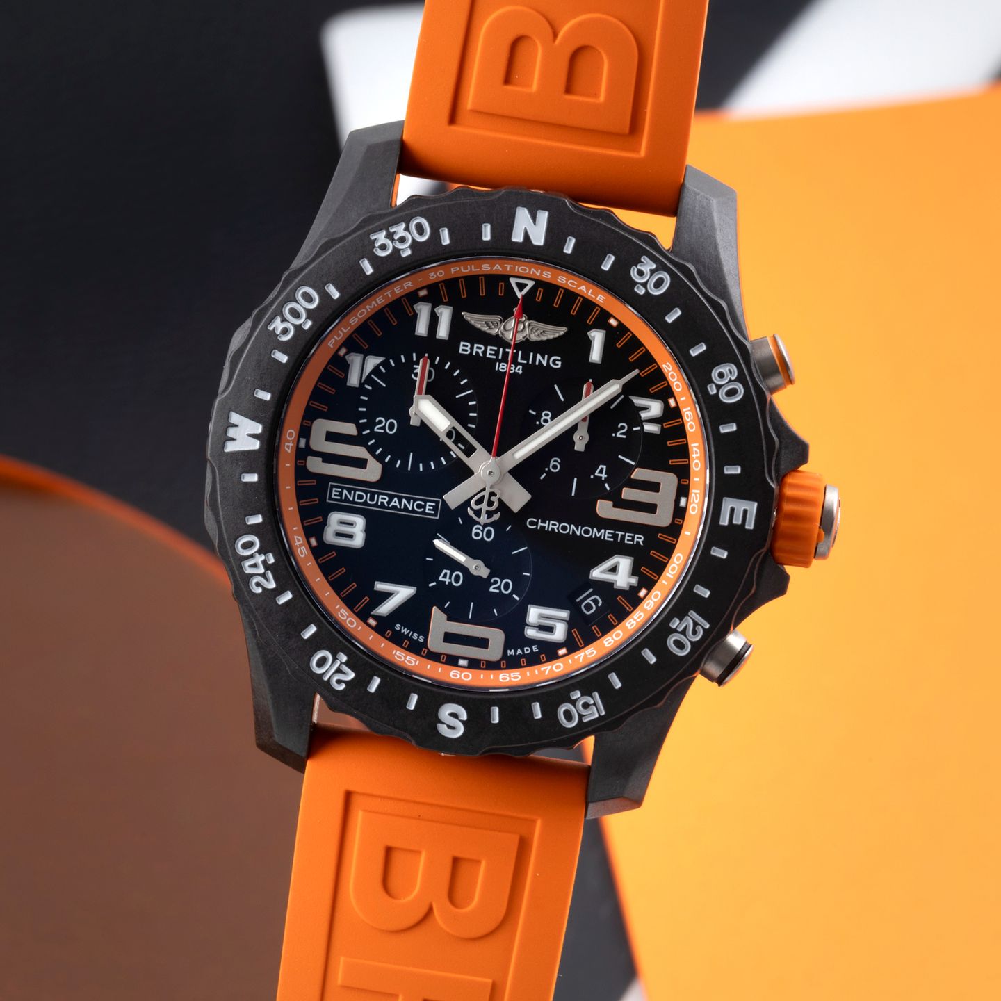 Breitling Endurance Pro X82310 (Unknown (random serial)) - Black dial 44 mm Plastic case (3/8)