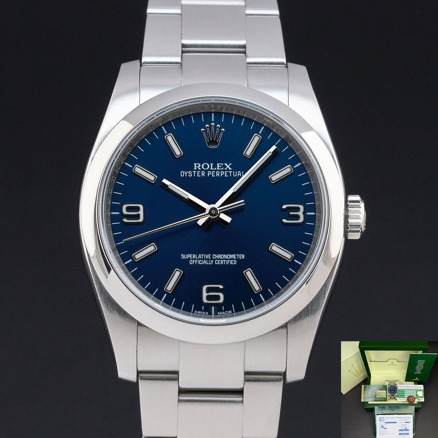 Rolex Oyster Perpetual 36 116000 (2010) - 36mm Staal (1/8)