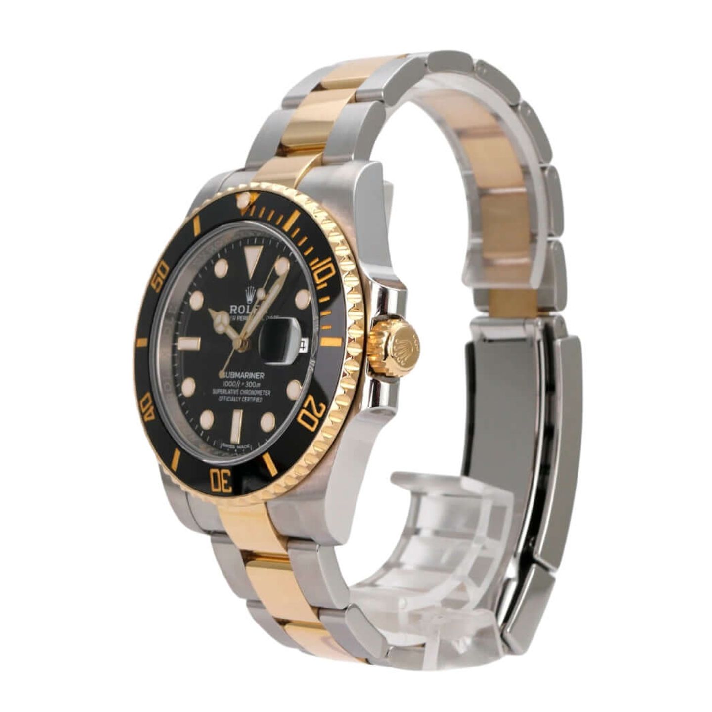 Rolex Submariner Date 116613LN (2017) - Black dial 40 mm Gold/Steel case (3/8)