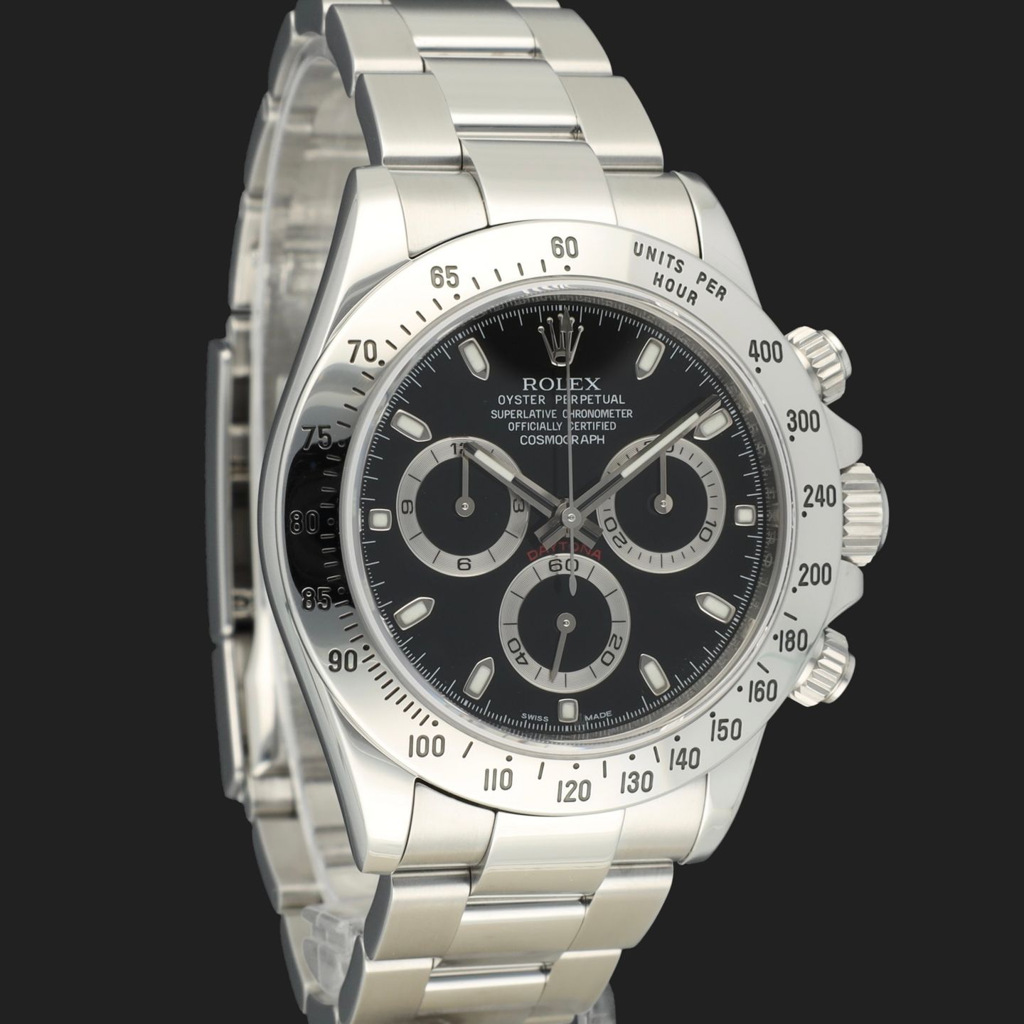Rolex Daytona 116520 (2010) - Zwart wijzerplaat 40mm Staal (4/8)