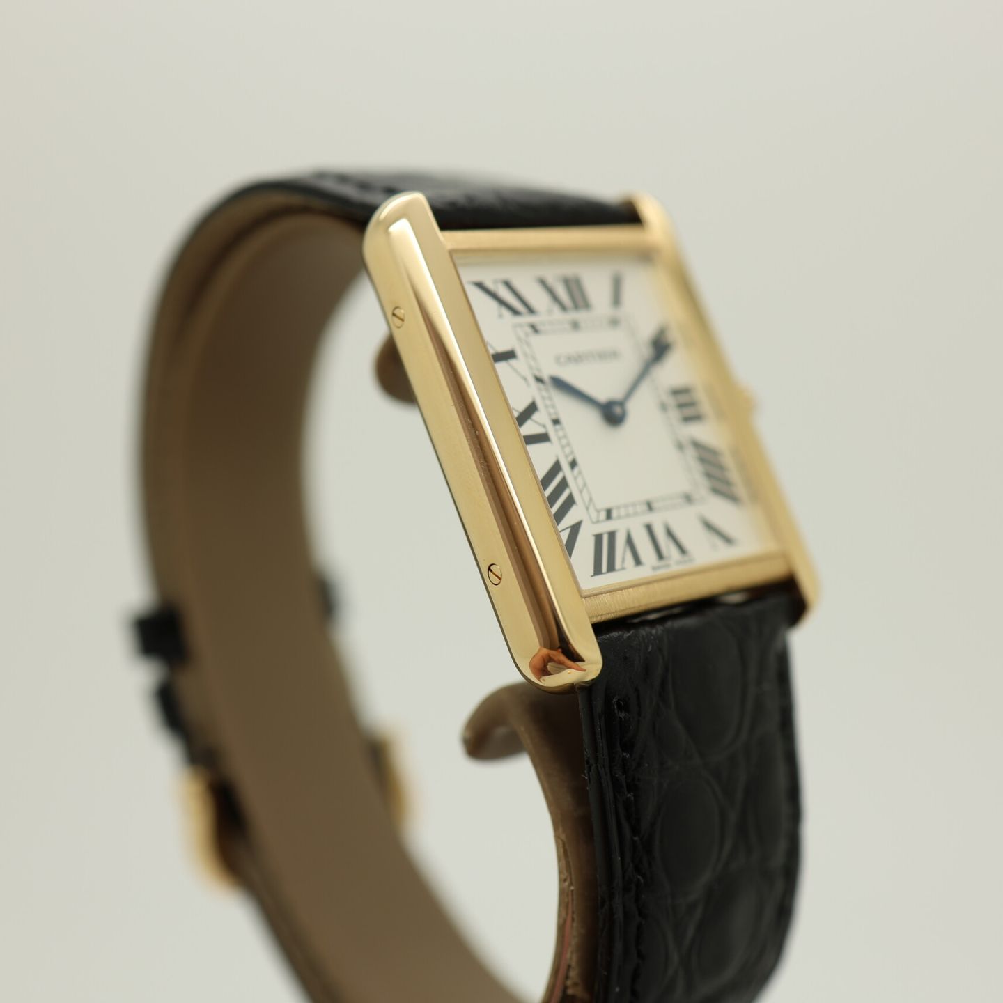 Cartier Tank Solo W5200004 (2020) - Silver dial 35 mm Yellow Gold case (4/8)