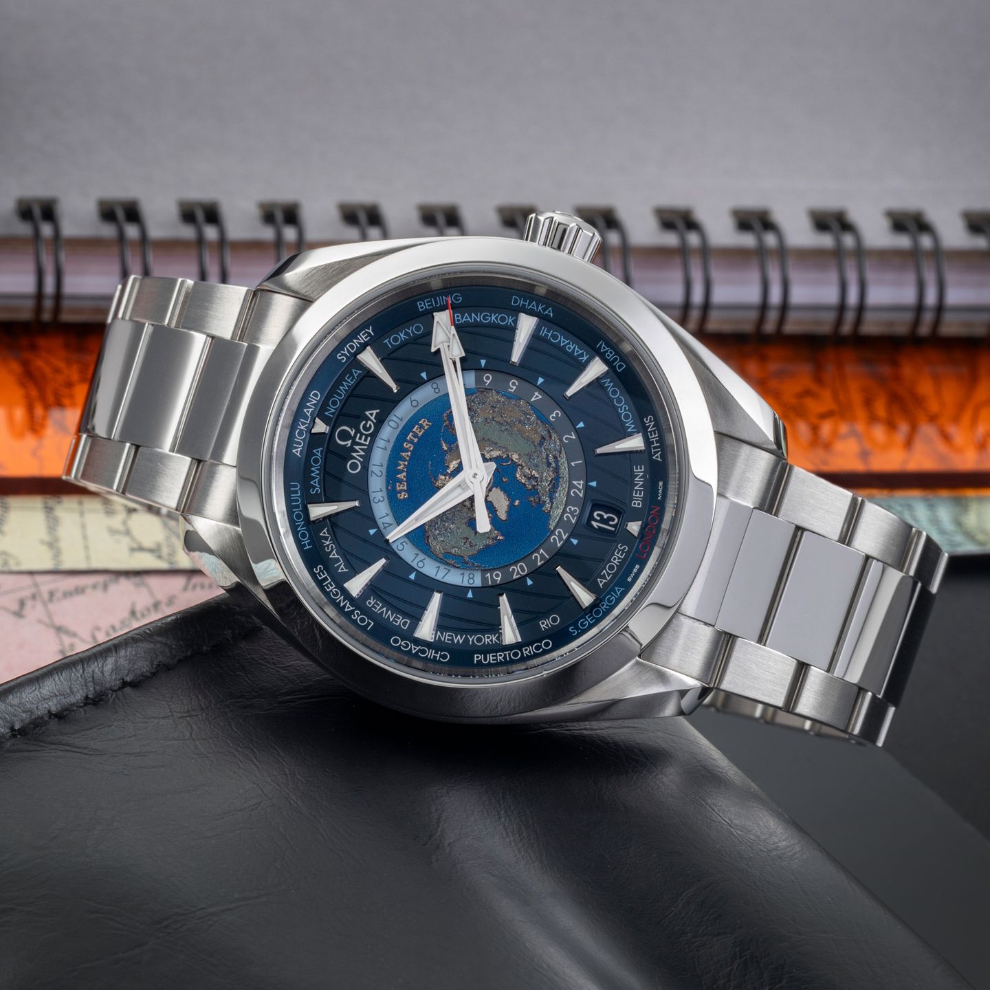 Omega Seamaster Aqua Terra 220.10.43.22.03.001 (Onbekend (willekeurig serienummer)) - Blauw wijzerplaat 43mm Staal (2/8)