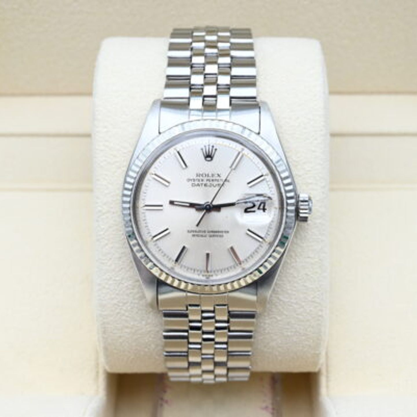 Rolex Datejust 1601 (1972) - Silver dial 36 mm Steel case (3/8)