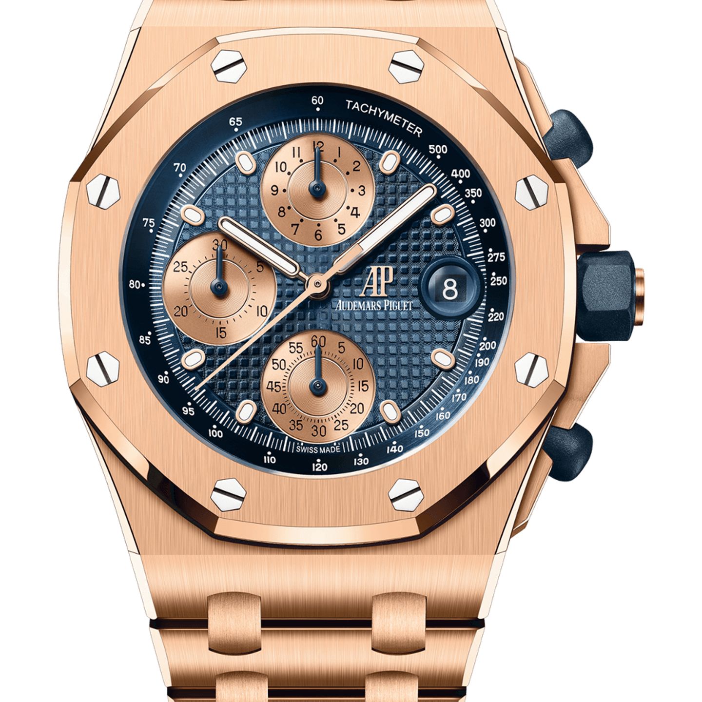 Audemars Piguet Royal Oak Offshore 26238OR.OO.2000OR.01 (2025) - Blue dial 42 mm Rose Gold case (1/1)