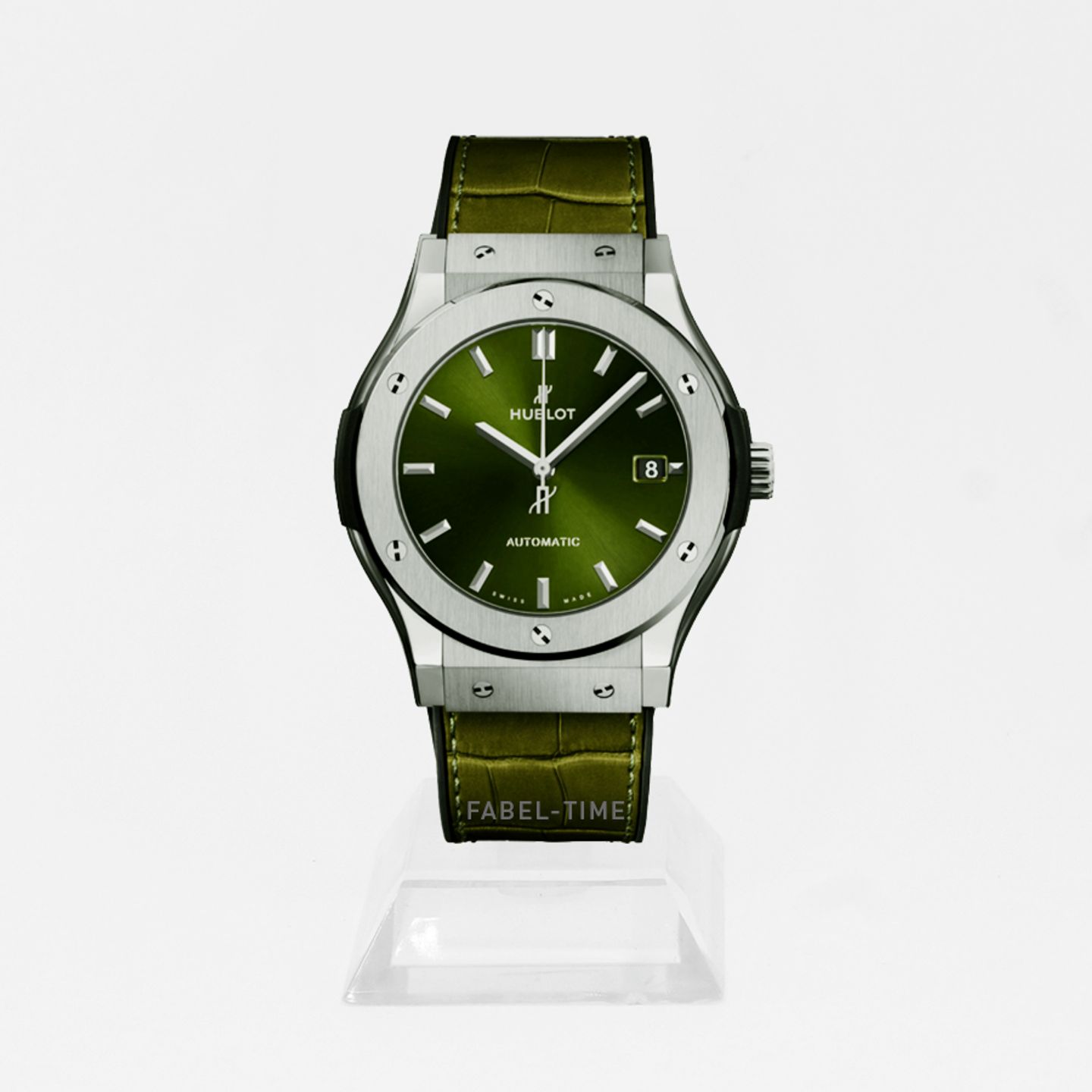 Hublot Classic Fusion 511.NX.8970.LR (2024) - Groen wijzerplaat 45mm Titanium (1/1)