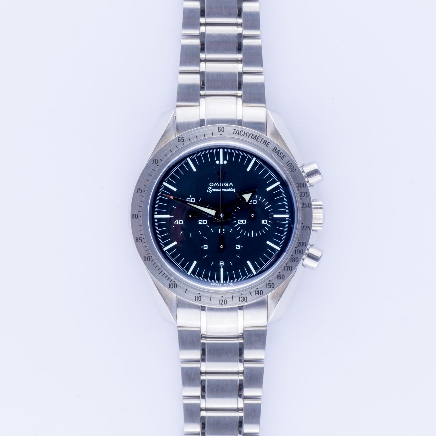 Omega Speedmaster Broad Arrow 3594.50 (1998) - Zwart wijzerplaat 42mm Staal (3/8)