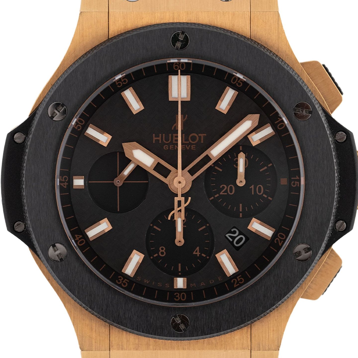 Hublot Big Bang 44 mm 301.PM.1780.RX (2019) - Zwart wijzerplaat 45mm Roségoud (2/6)