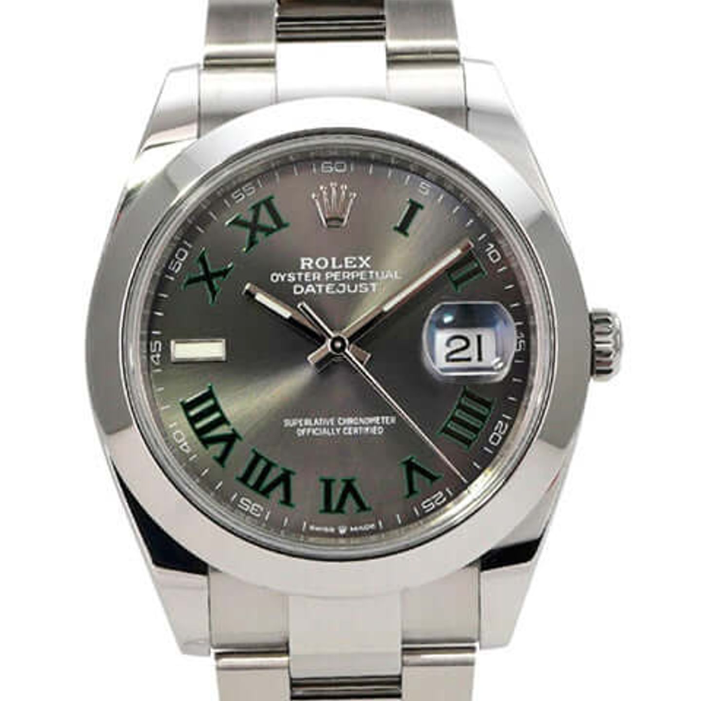 Rolex Datejust 41 126300 (2022) - Grey dial 41 mm Steel case (1/8)