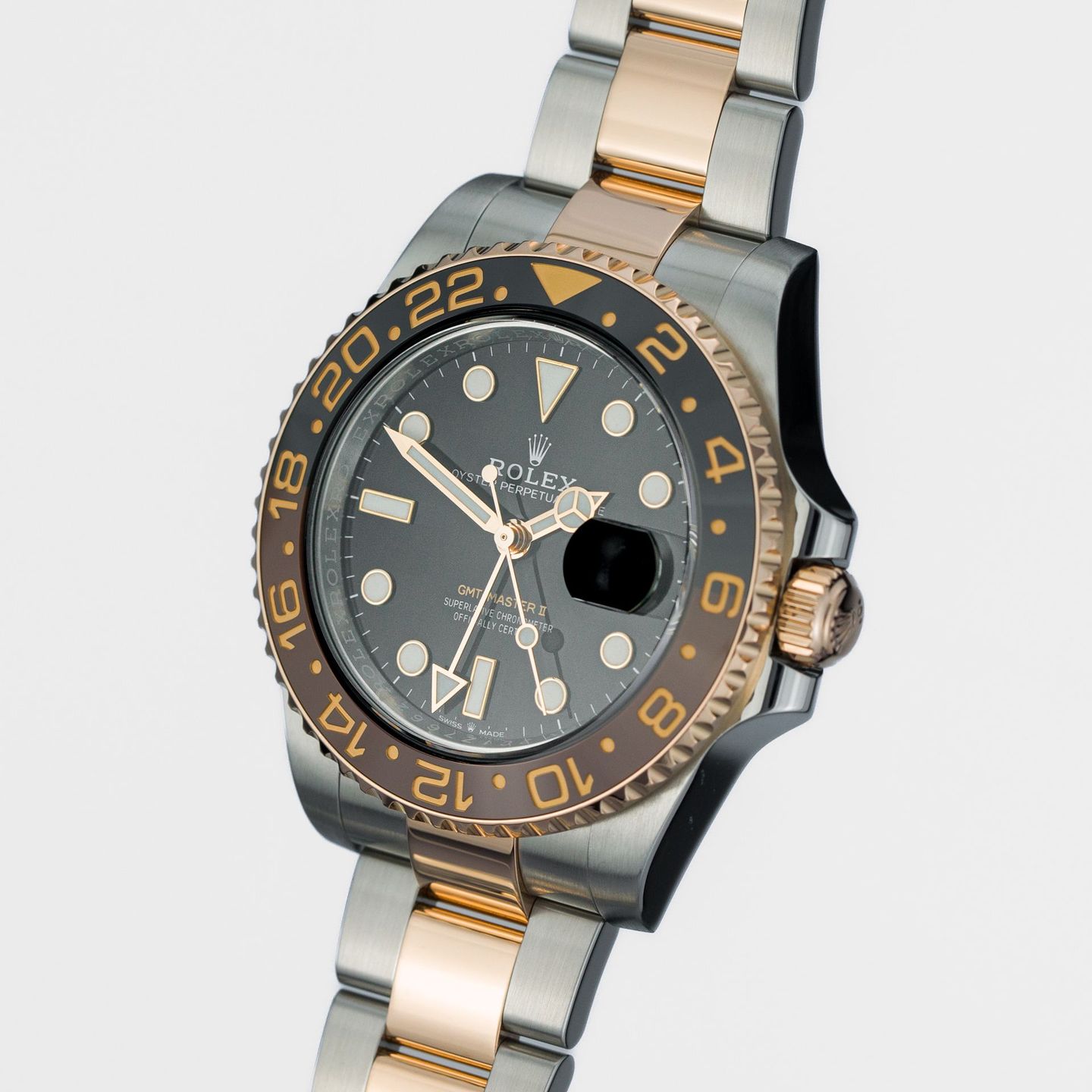 Rolex GMT-Master II 126711CHNR (Onbekend (willekeurig serienummer)) - Zwart wijzerplaat 40mm Goud/Staal (2/7)