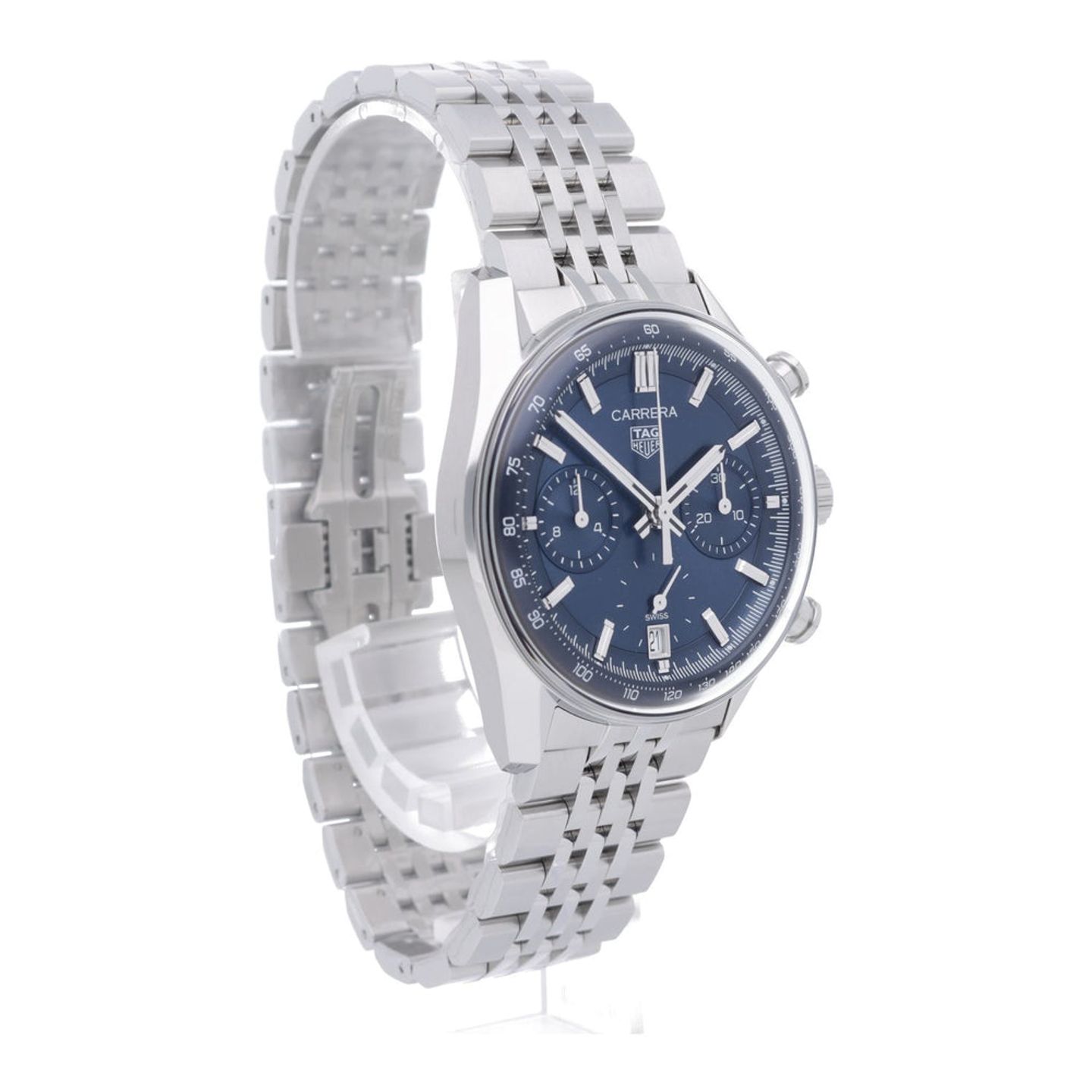 TAG Heuer Carrera CBS2212.BA0048 (2025) - Blue dial 39 mm Steel case (7/7)