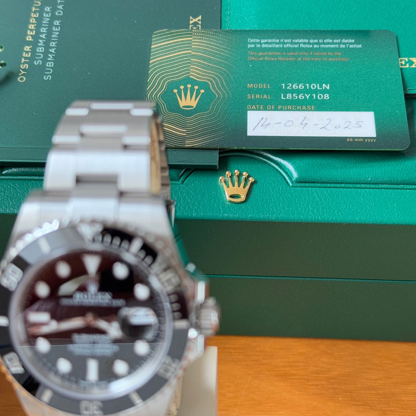 Rolex Submariner Date 126610LN (2025) - Zwart wijzerplaat 41mm Staal (4/7)