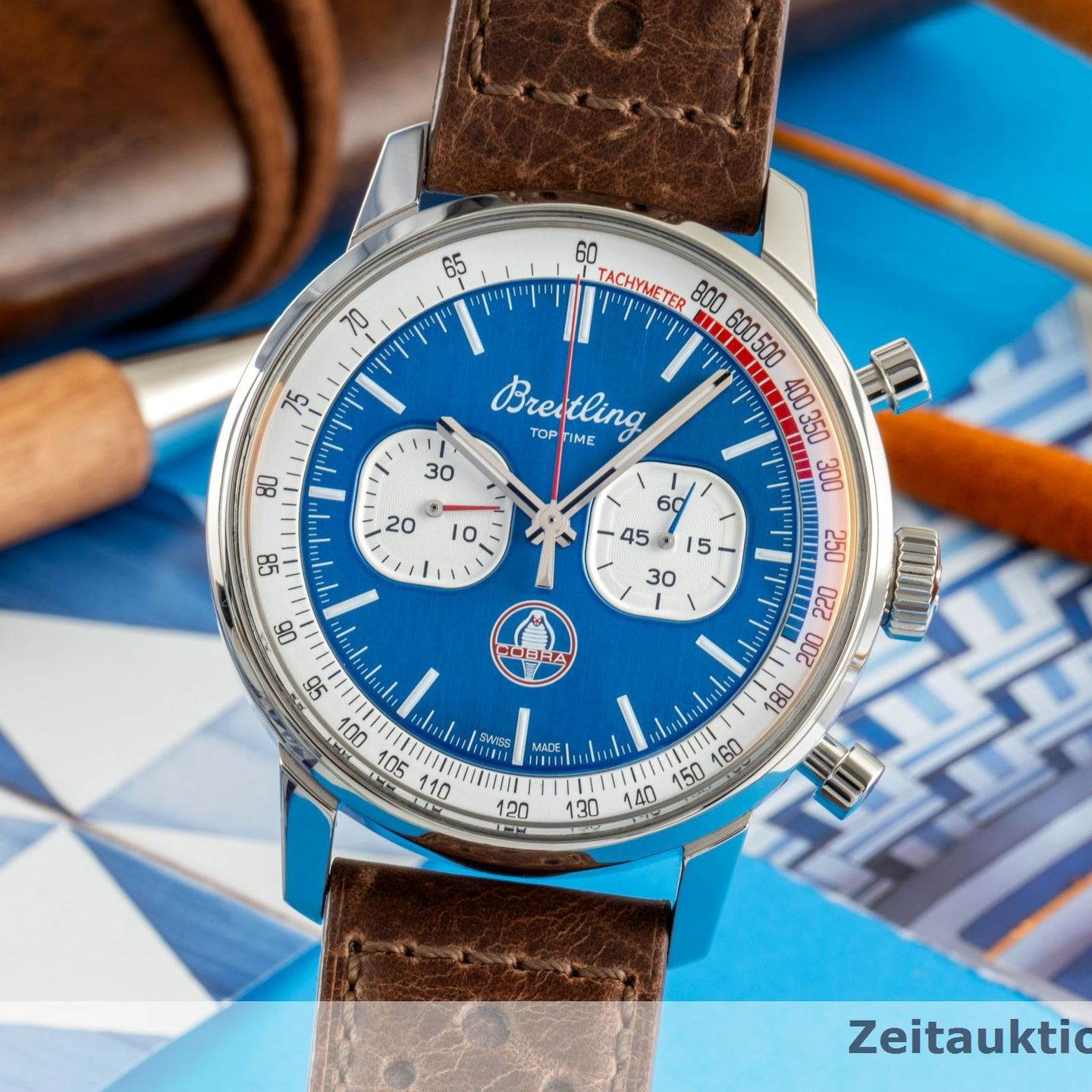 Breitling Top Time A41315A71C1X1 (Unknown (random serial)) - Blue dial 41 mm Steel case (3/8)
