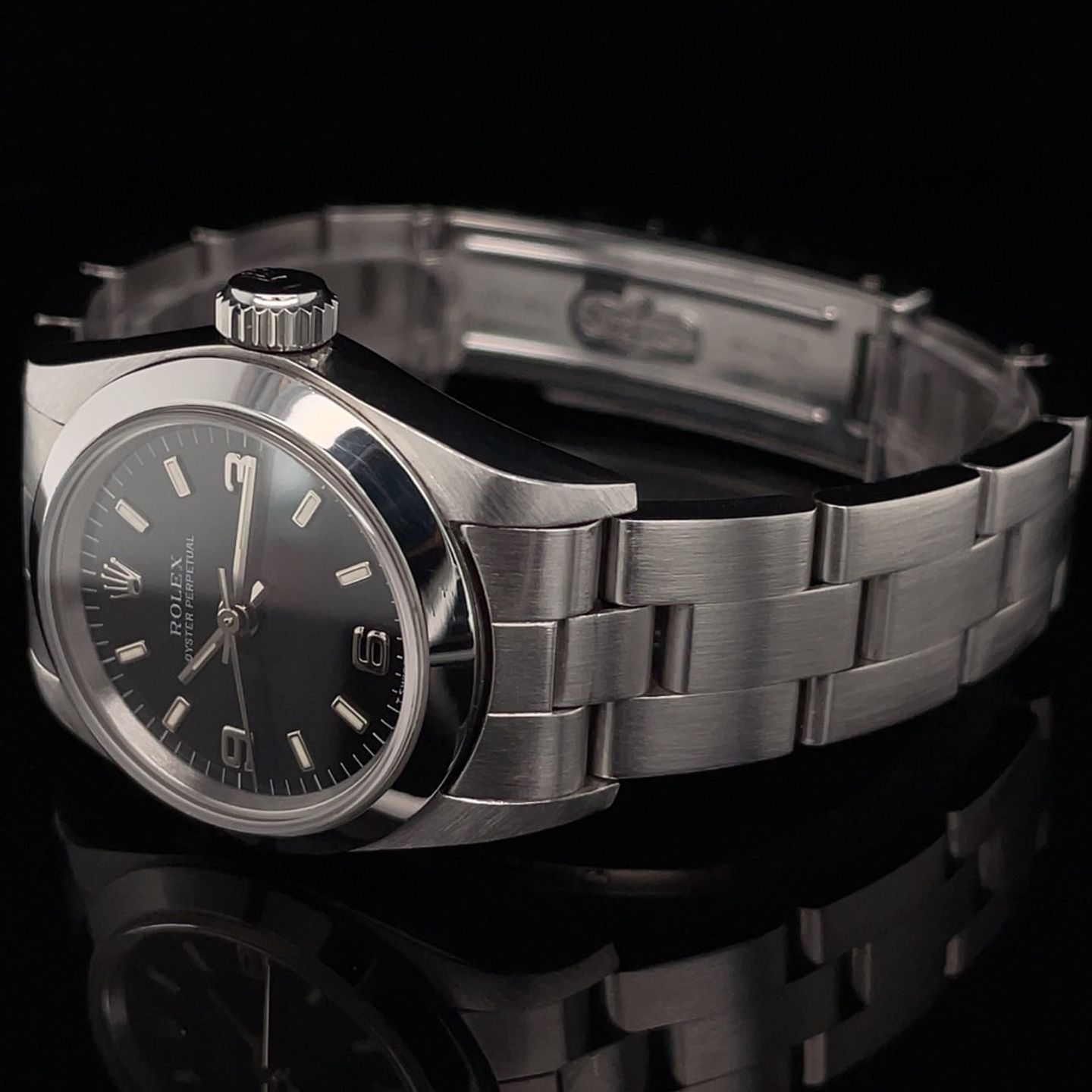 Rolex Oyster Perpetual 67180 (1997) - 26 mm Steel case (5/8)