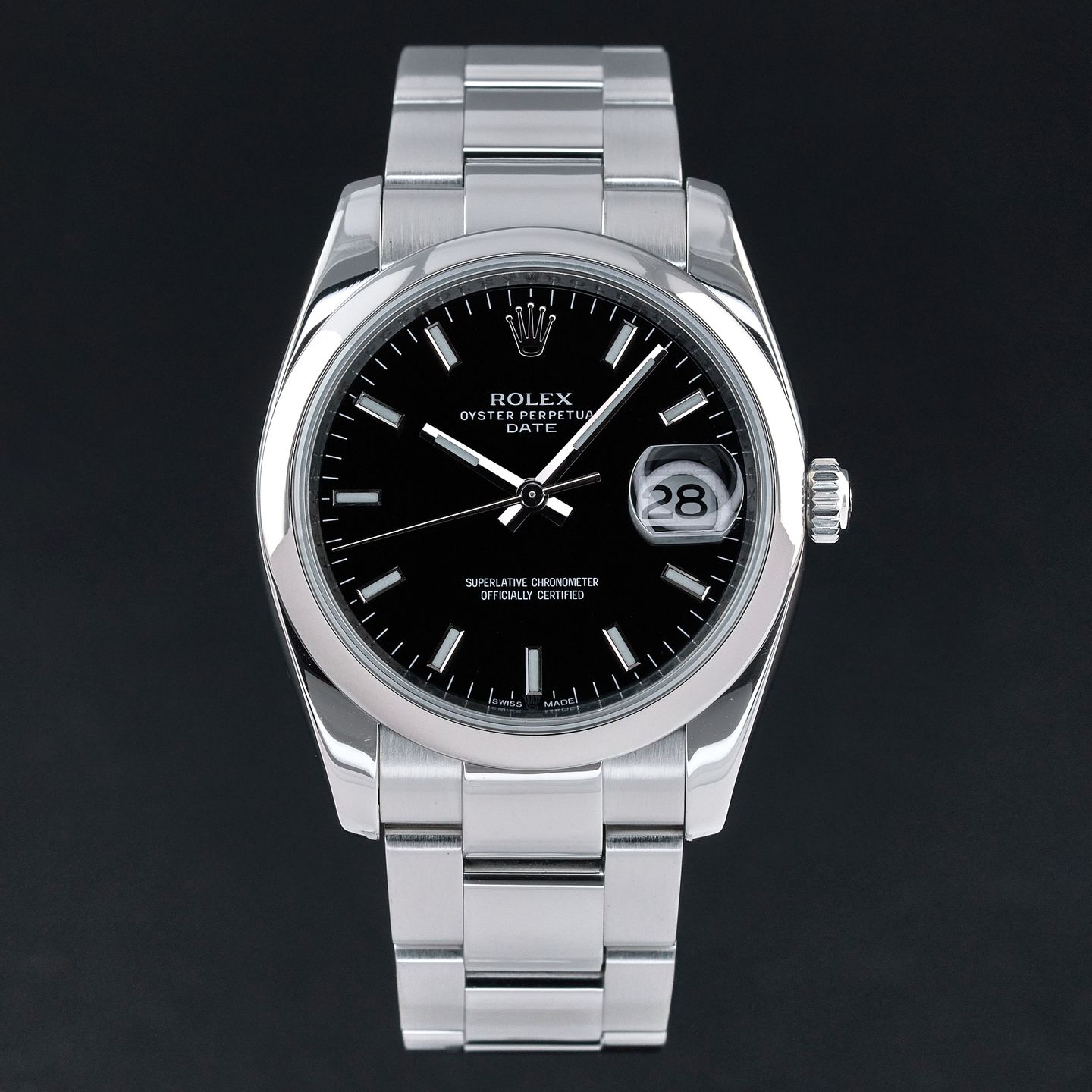 Rolex Oyster Perpetual Date 115200 (2010) - 34mm Staal (3/7)