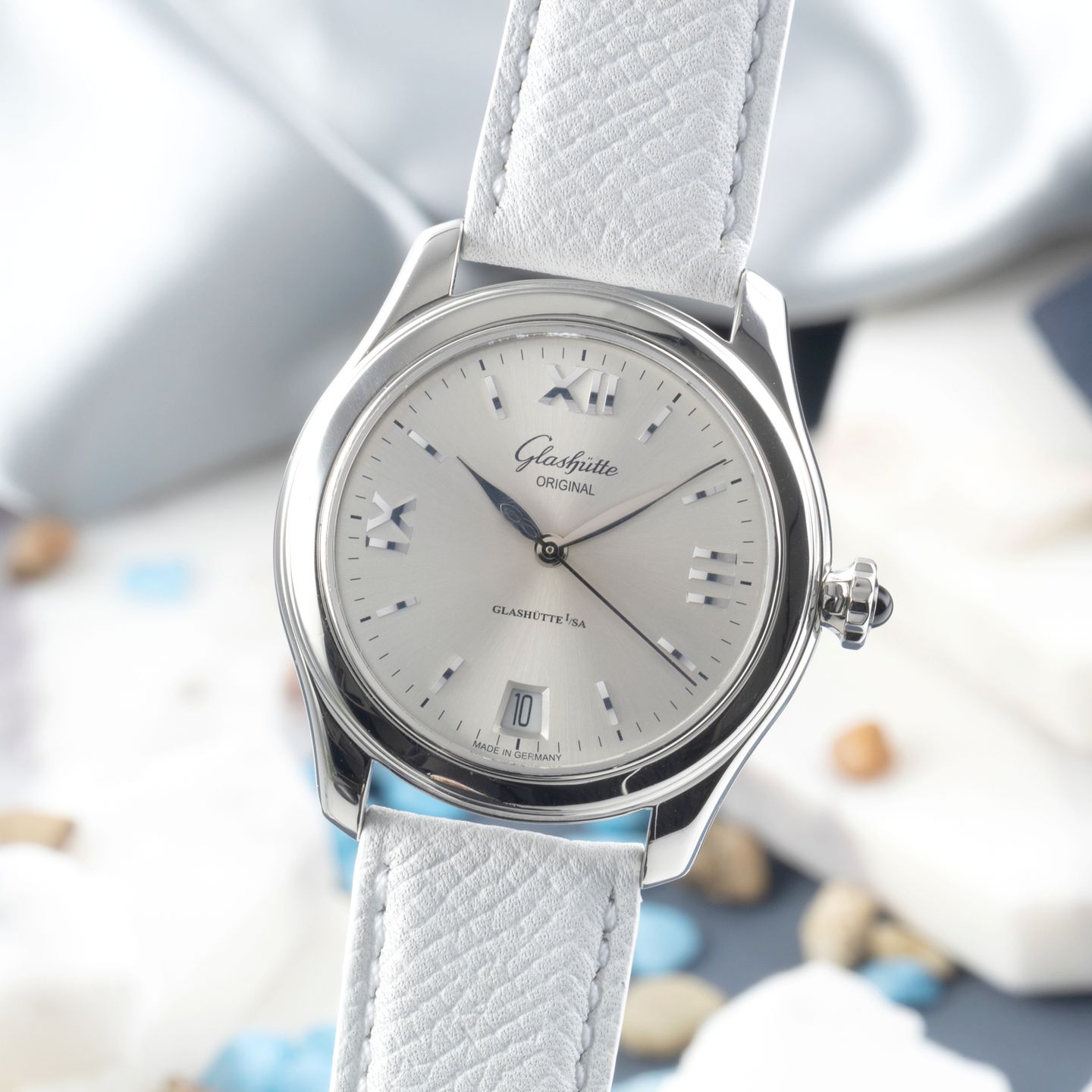 Glashütte Original Lady Serenade 1-39-22-02-02-04 (Onbekend (willekeurig serienummer)) - Zilver wijzerplaat 36mm Staal (3/8)