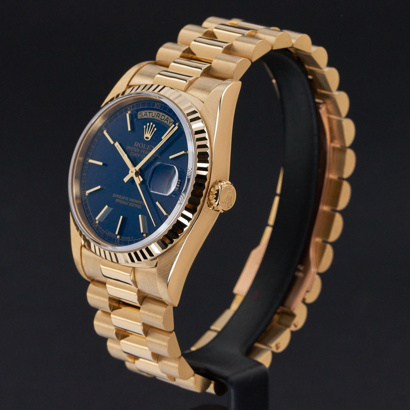 Rolex Day-Date 36 18238 (1991) - Blauw wijzerplaat 36mm Geelgoud (4/8)