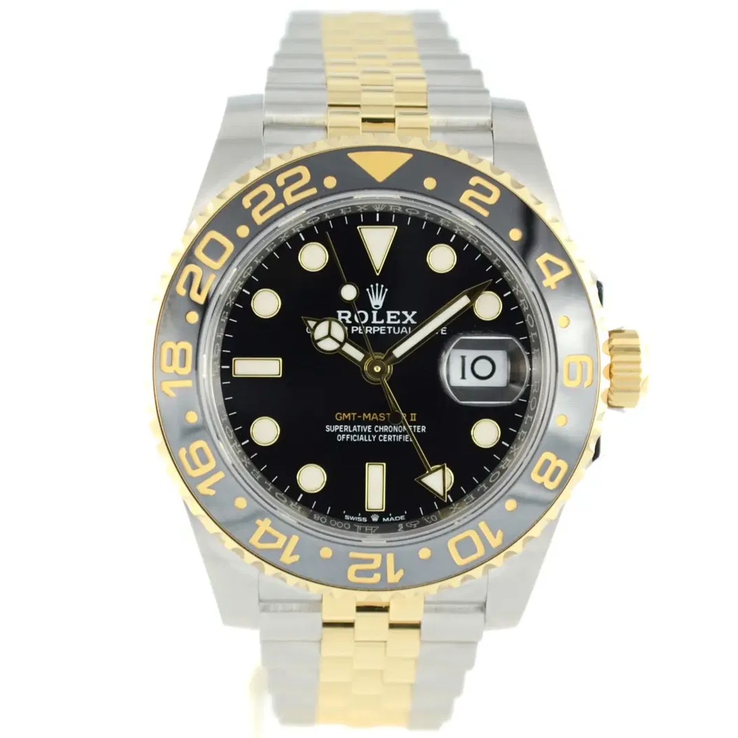 Rolex GMT-Master II 126713GRNR (2025) - Zwart wijzerplaat 40mm Goud/Staal (1/7)