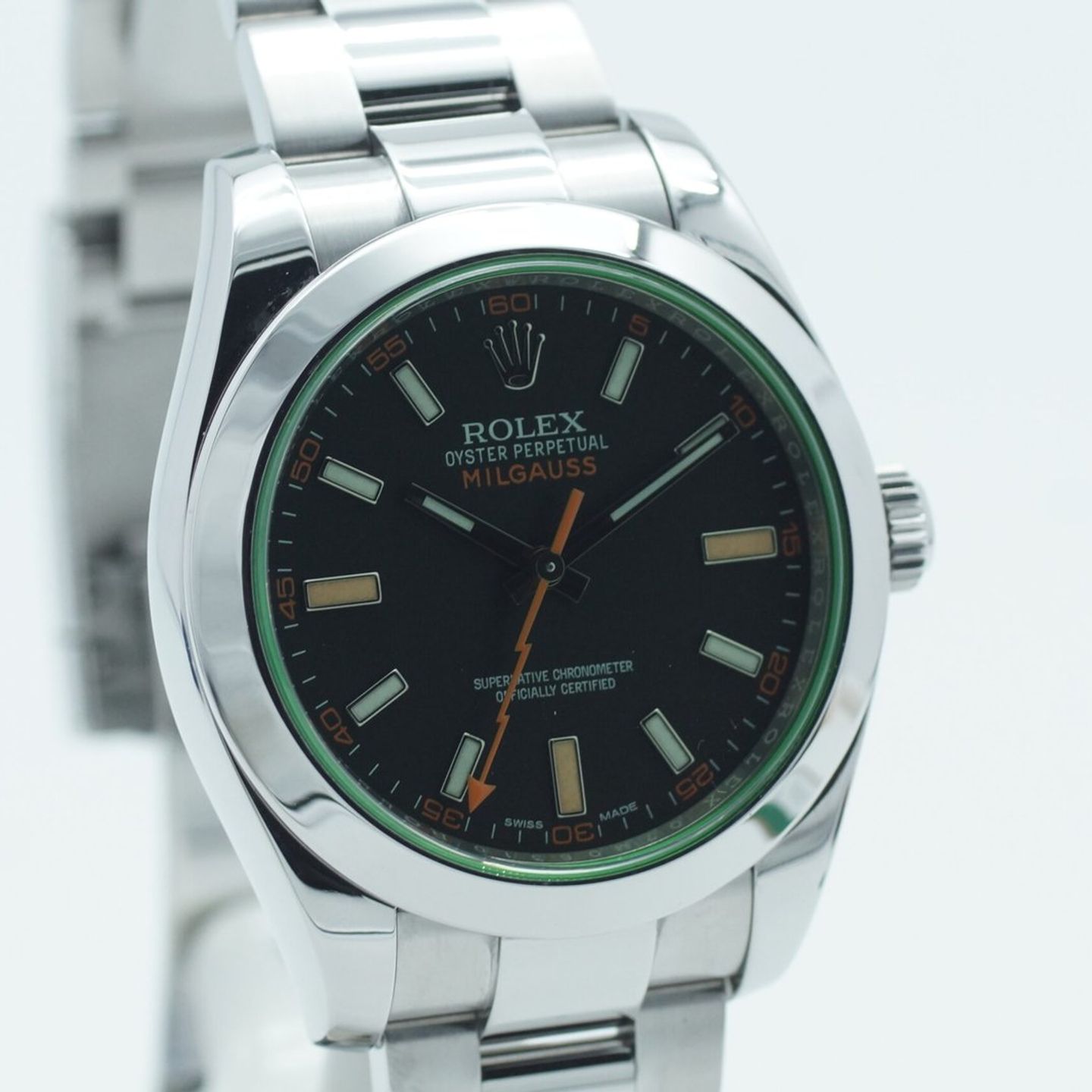 Rolex Milgauss 116400GV (2016) - Zwart wijzerplaat 40mm Staal (4/8)