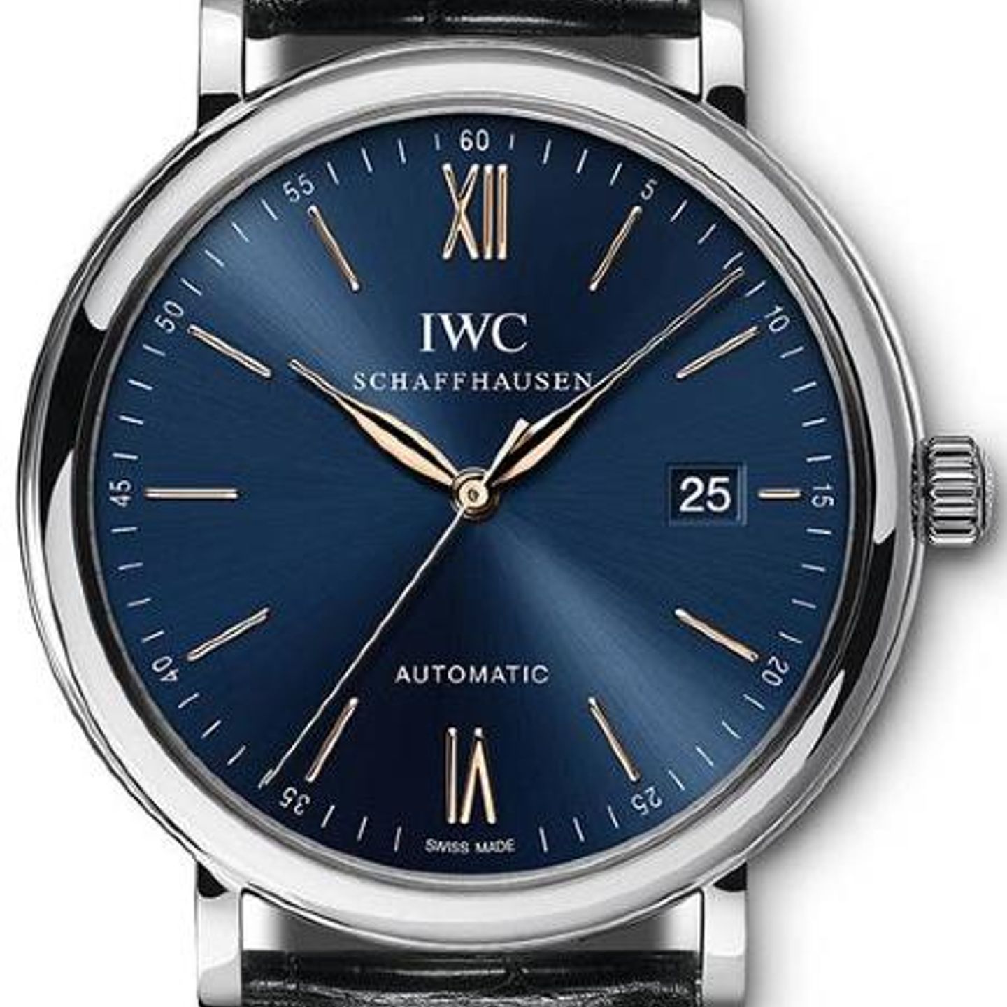 IWC Portofino Automatic IW356523 (2025) - Blauw wijzerplaat 40mm Staal (1/1)