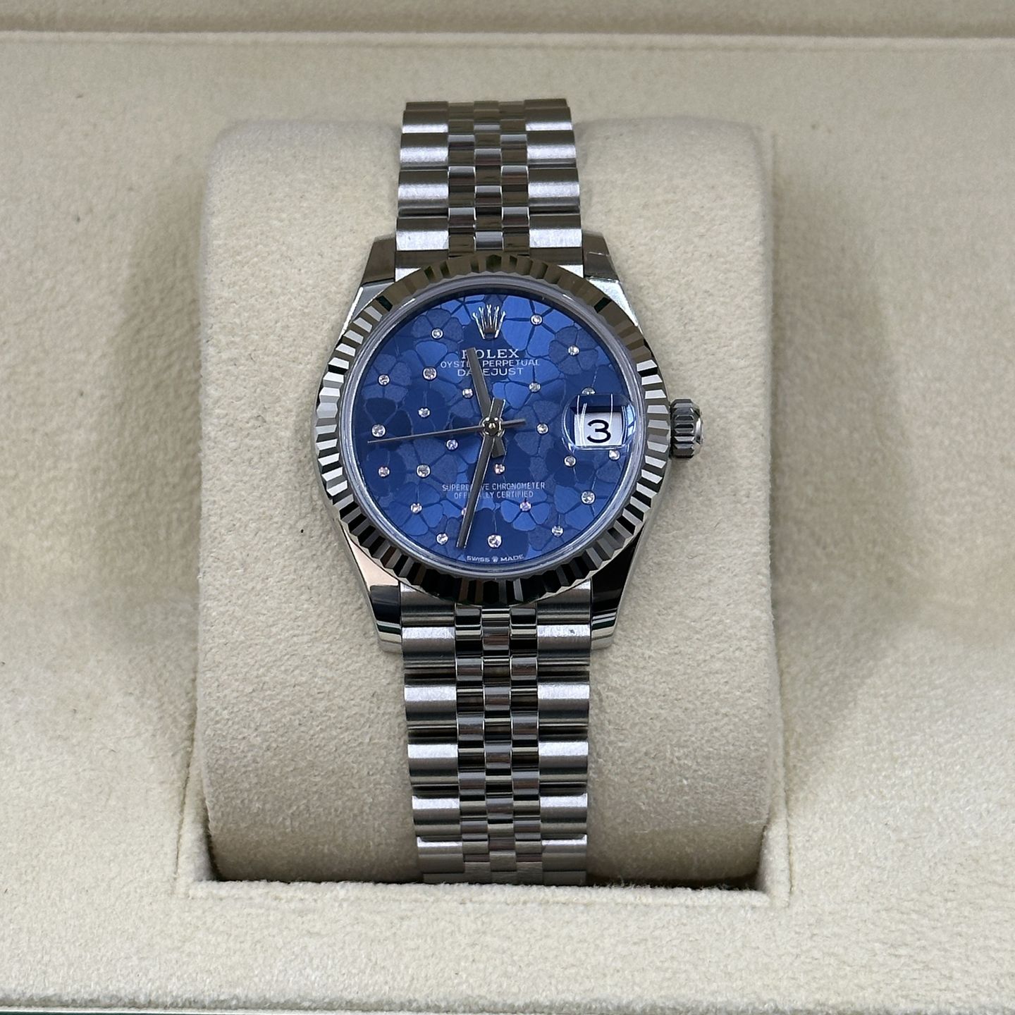 Rolex Datejust 31 278274 (Unknown (random serial)) - Blue dial 31 mm Steel case (5/8)