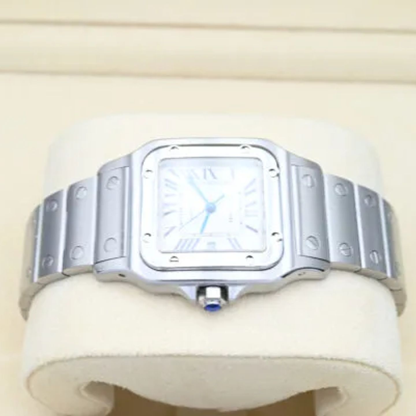 Cartier Santos Galbée 2319 (Onbekend (willekeurig serienummer)) - Zilver wijzerplaat 29mm Staal (4/8)