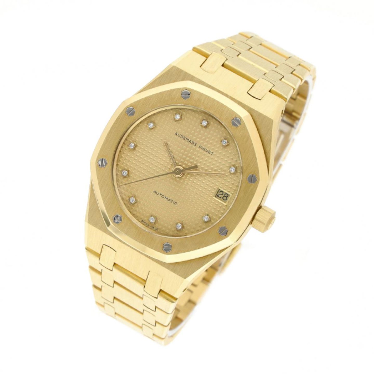 Audemars Piguet Royal Oak 14332BA (1984) - Champagne dial 36 mm Yellow Gold case (2/5)
