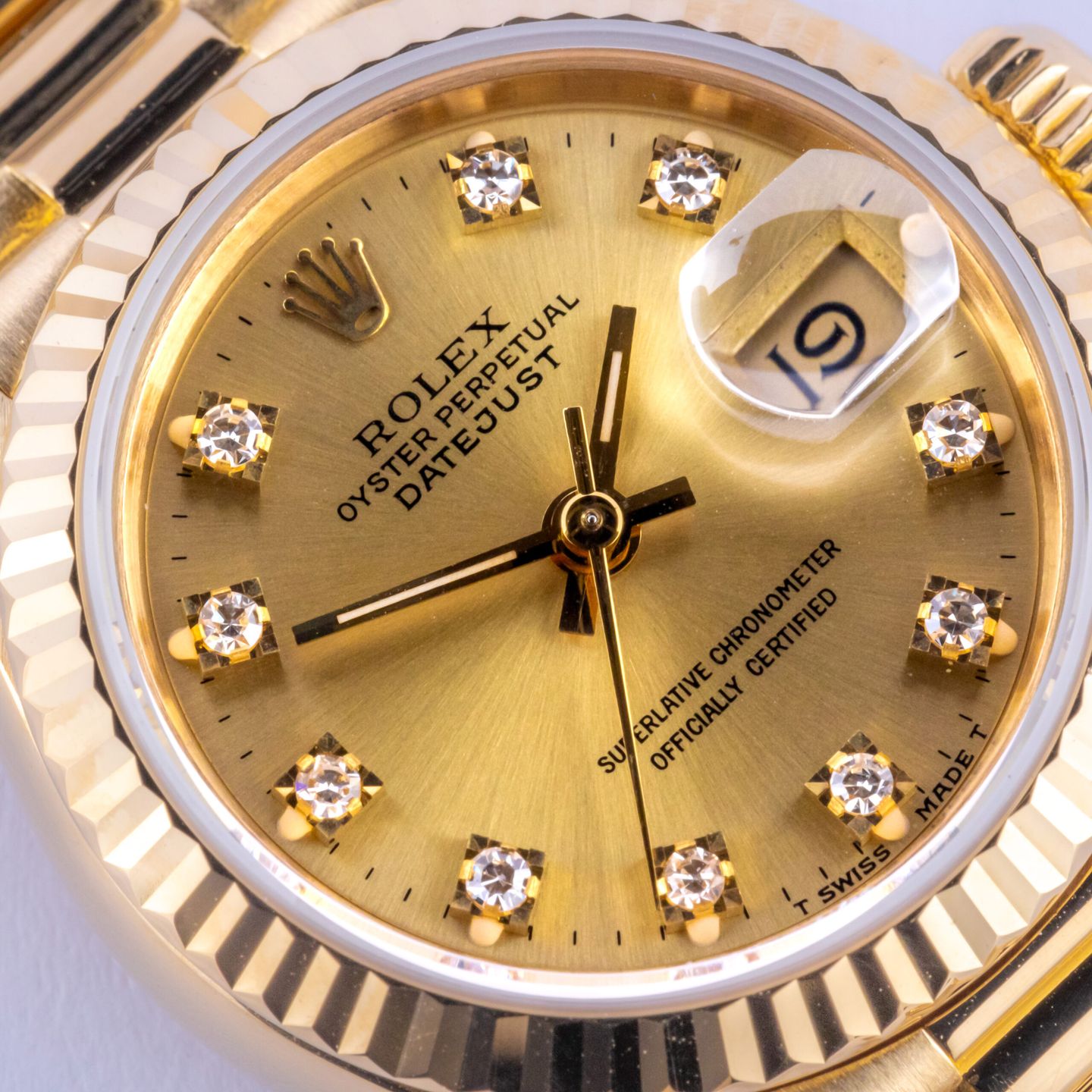 Rolex Lady-Datejust 69178 (1990) - 26 mm Yellow Gold case (2/8)