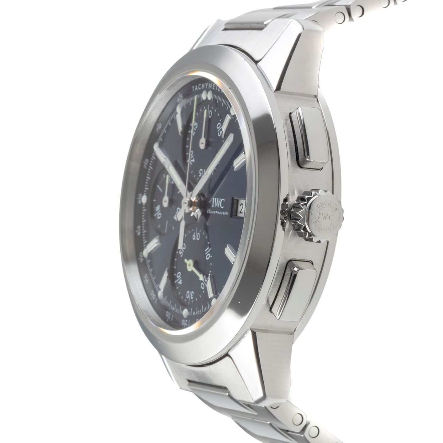 IWC Ingenieur Chronograph IW380802 (Unknown (random serial)) - Silver dial 42 mm Steel case (6/8)