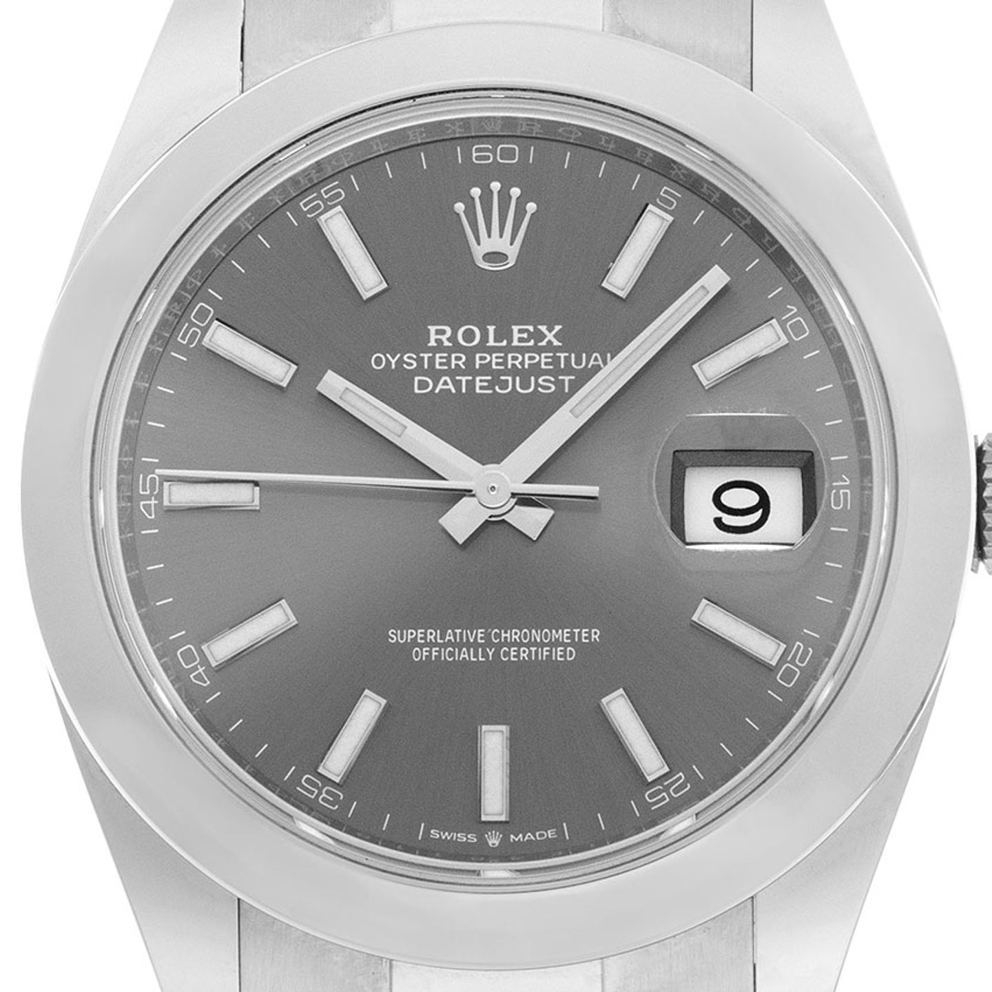 Rolex Datejust 41 126300 (2021) - Grijs wijzerplaat 41mm Staal (1/7)
