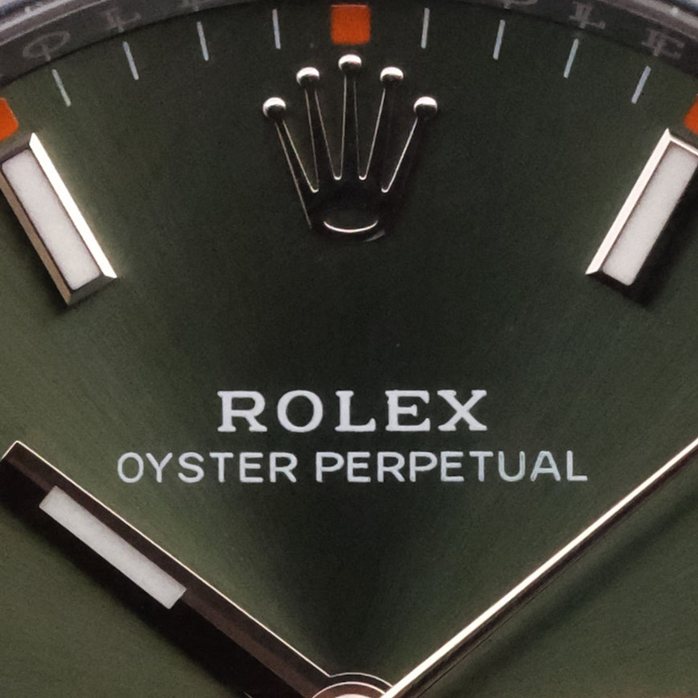 Rolex Air-King 114200 (Unknown (random serial)) - Green dial 34 mm Steel case (3/5)